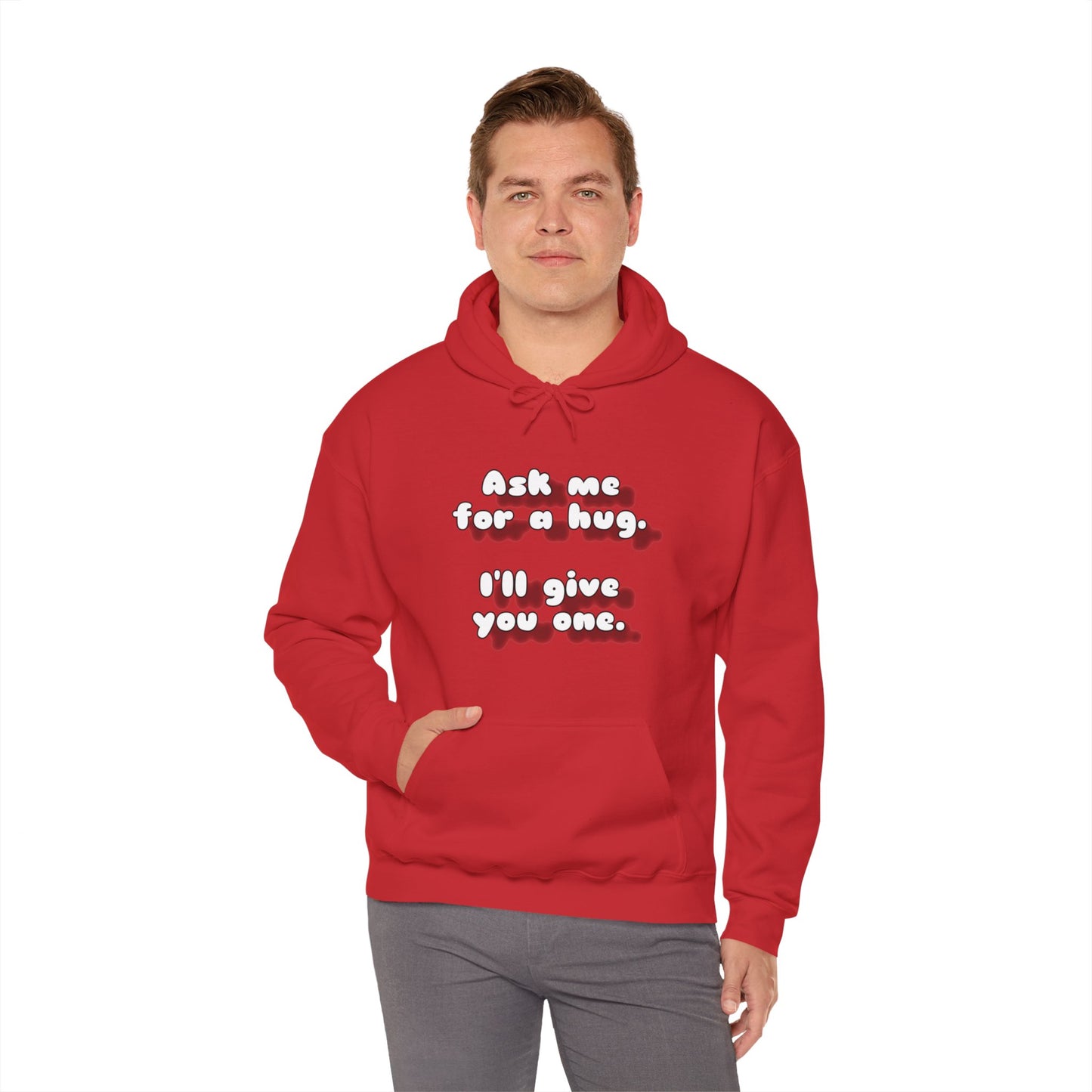 Ask me for a hug Unisex Heavy Blend™ Hooded Sweatshirt