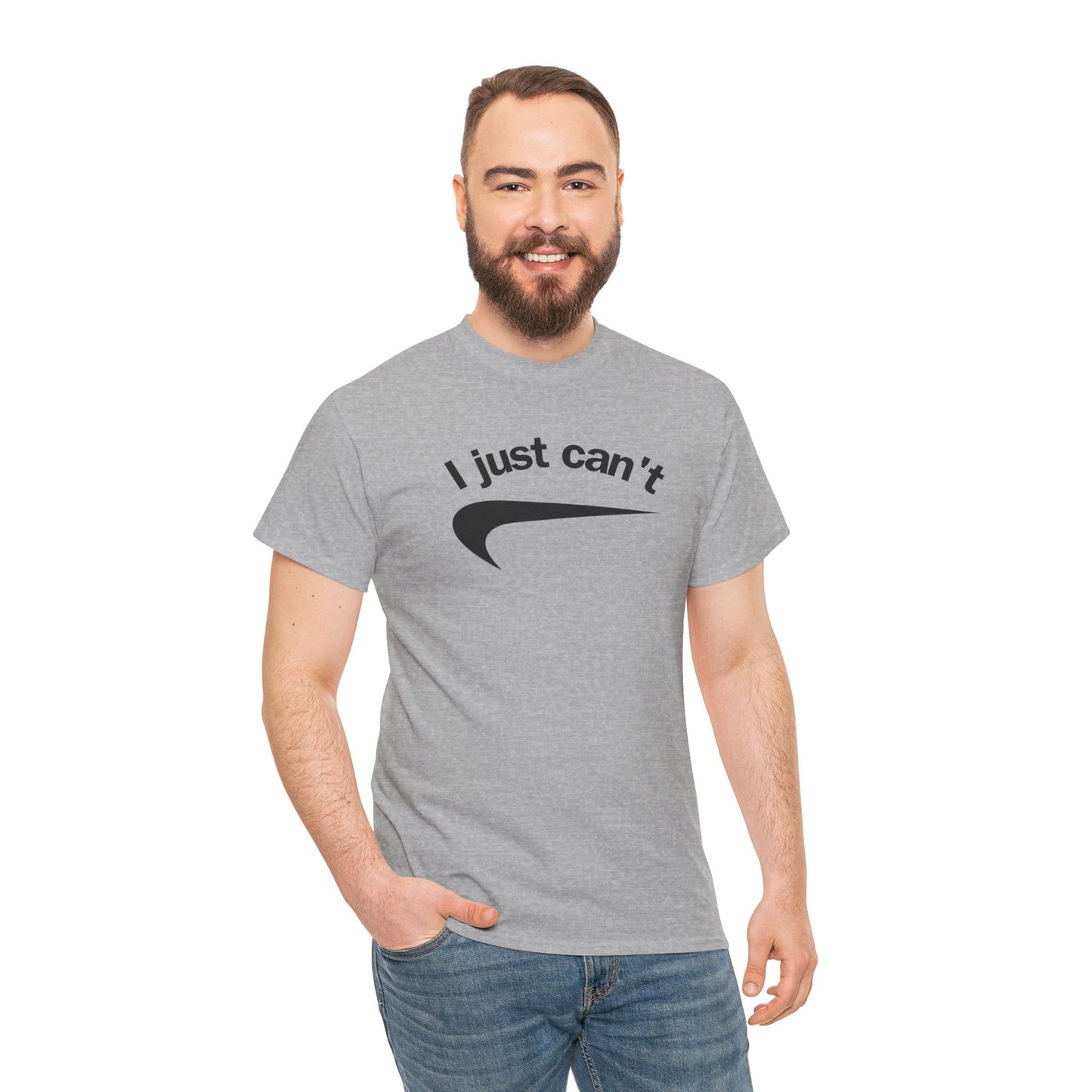 I just can't Unisex Heavy Cotton Tee
