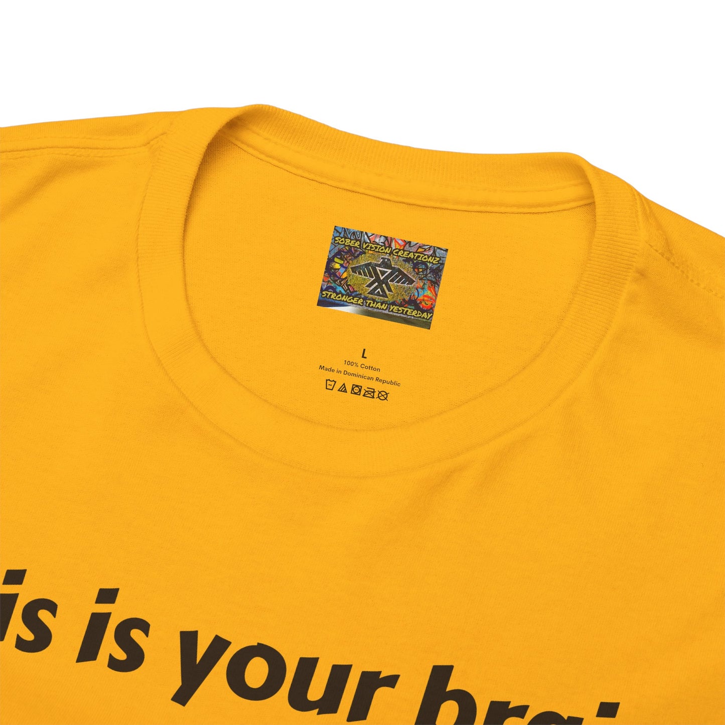 This is your brain on drugs Unisex Heavy Cotton Tee