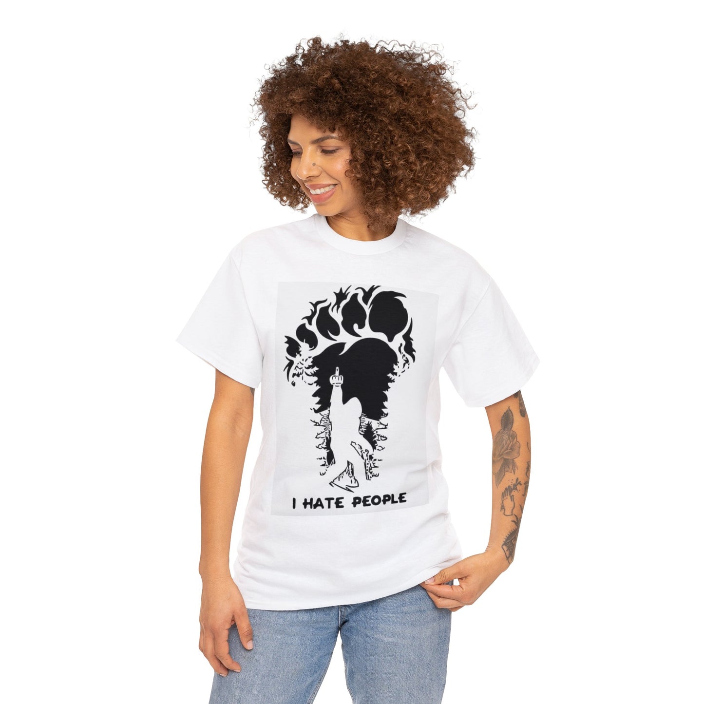 I hate people Unisex Heavy Cotton Tee