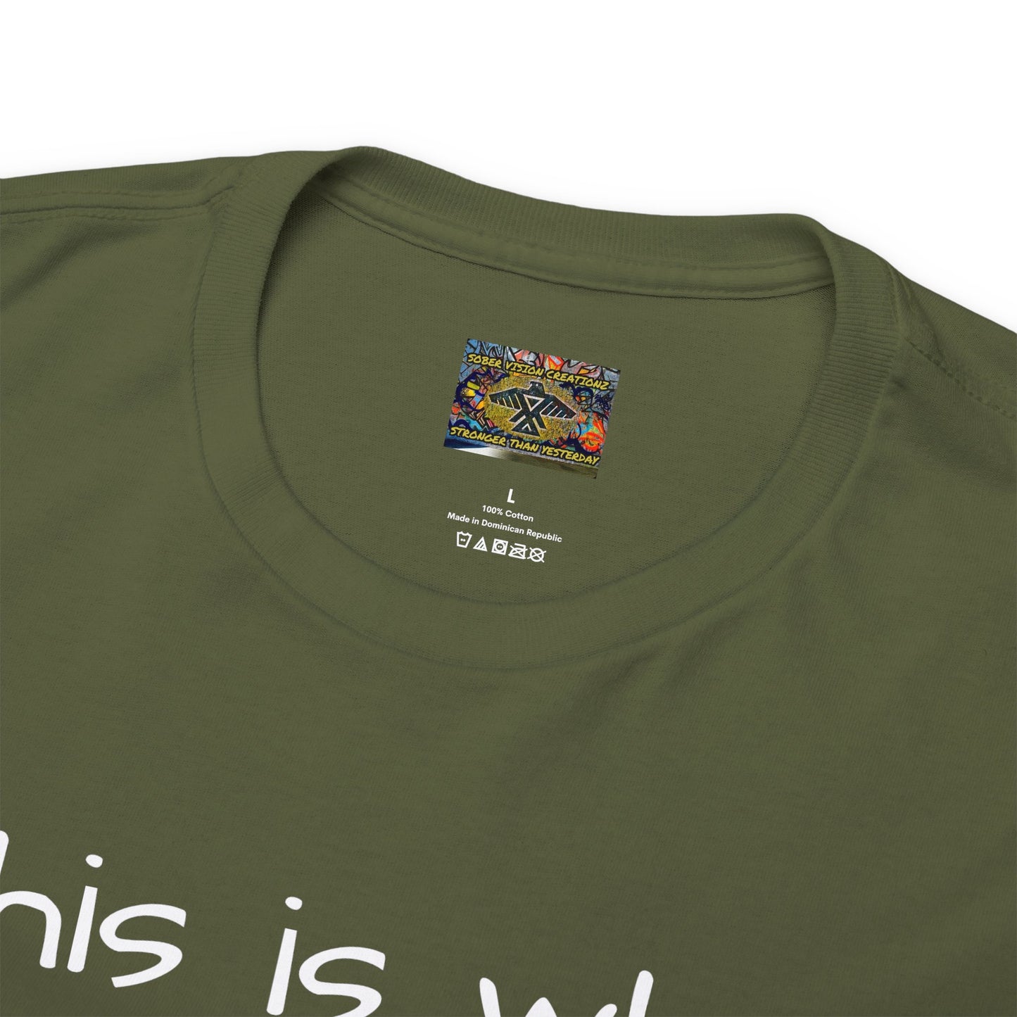 What RECOVERY looks like Unisex Heavy Cotton Tee