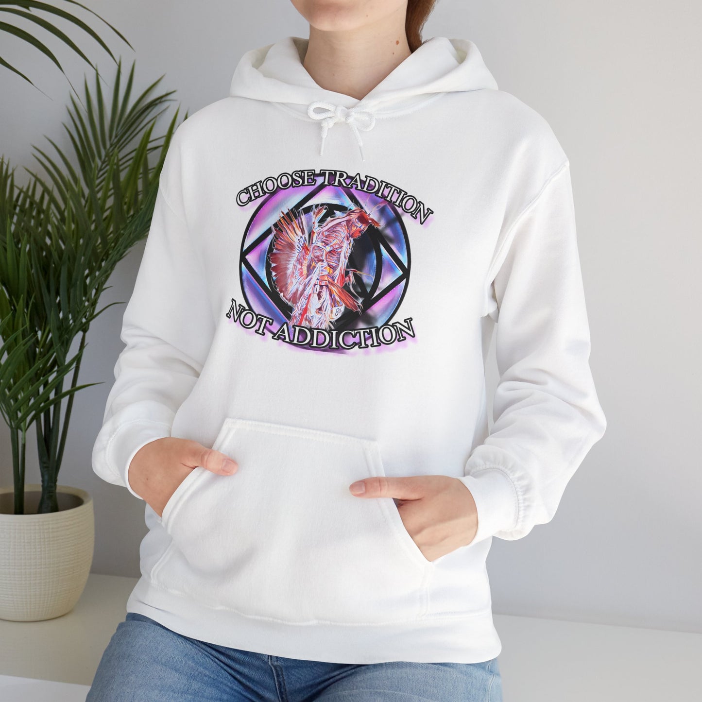 Choose Tradition, Not Addiction Unisex Heavy Blend™ Hooded Sweatshirt