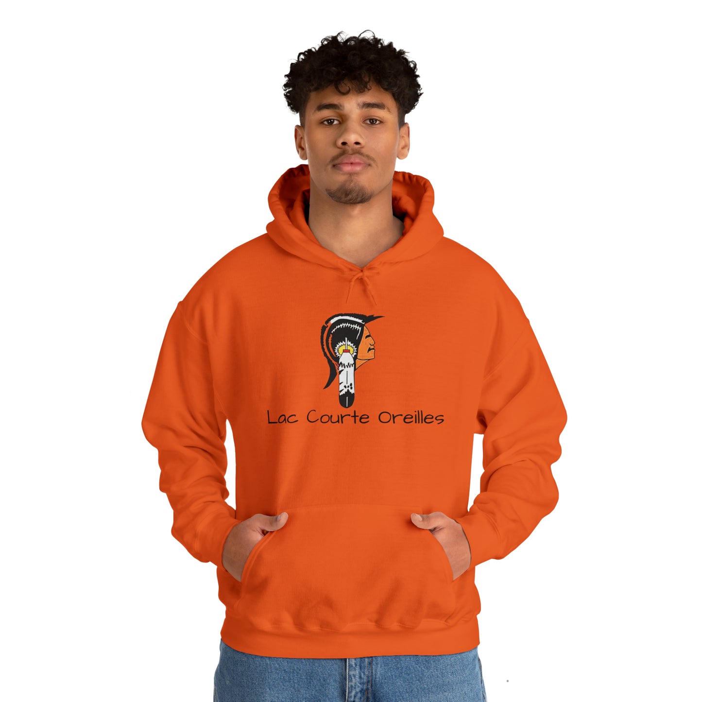 Lac Courte Oreilles logo Hooded Sweatshirt