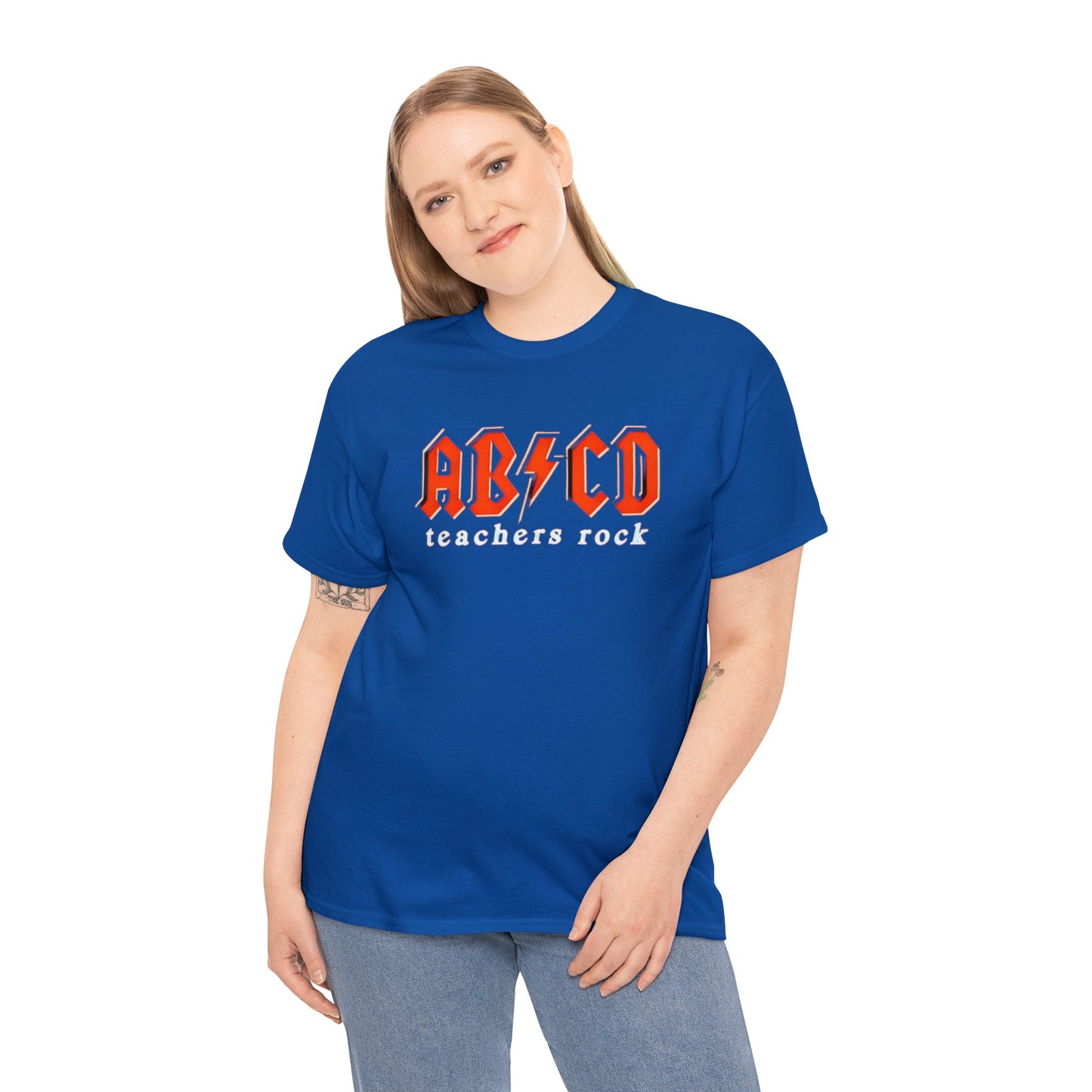Teachers Rock AB*CD Unisex Heavy Cotton Tee