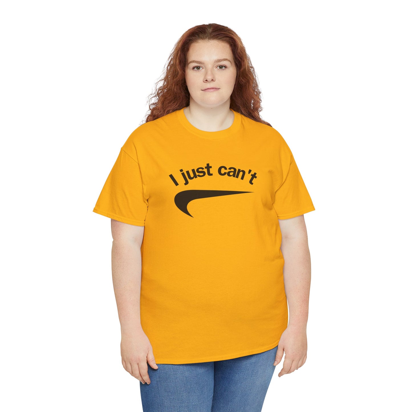 I just can't Unisex Heavy Cotton Tee