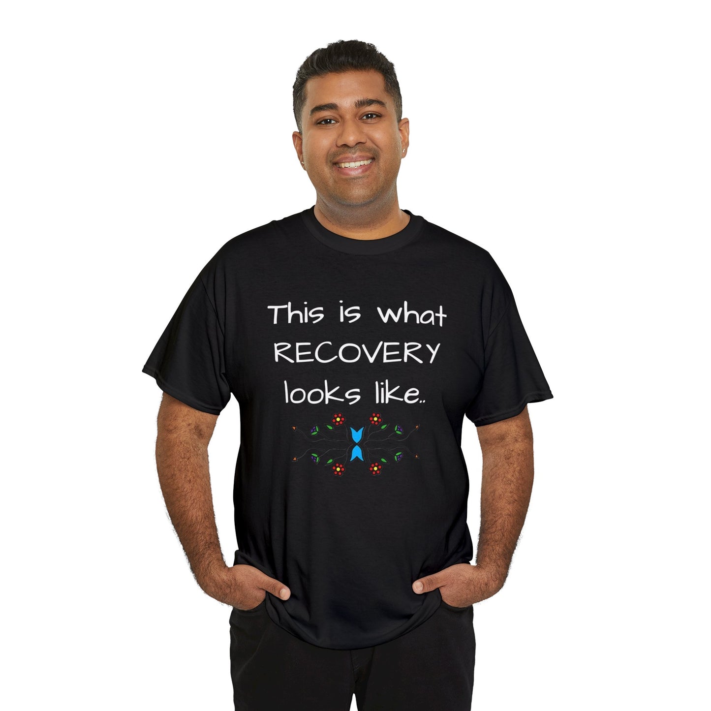 What RECOVERY looks like Unisex Heavy Cotton Tee