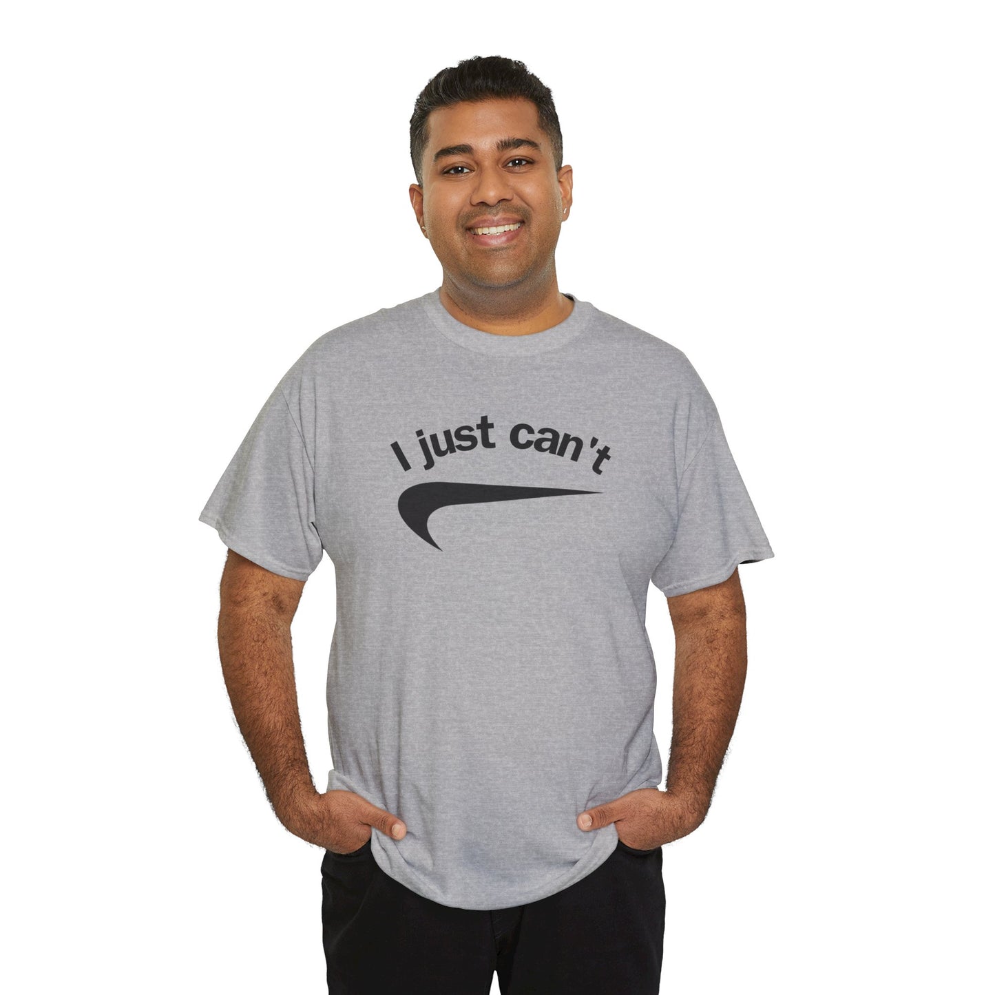 I just can't Unisex Heavy Cotton Tee