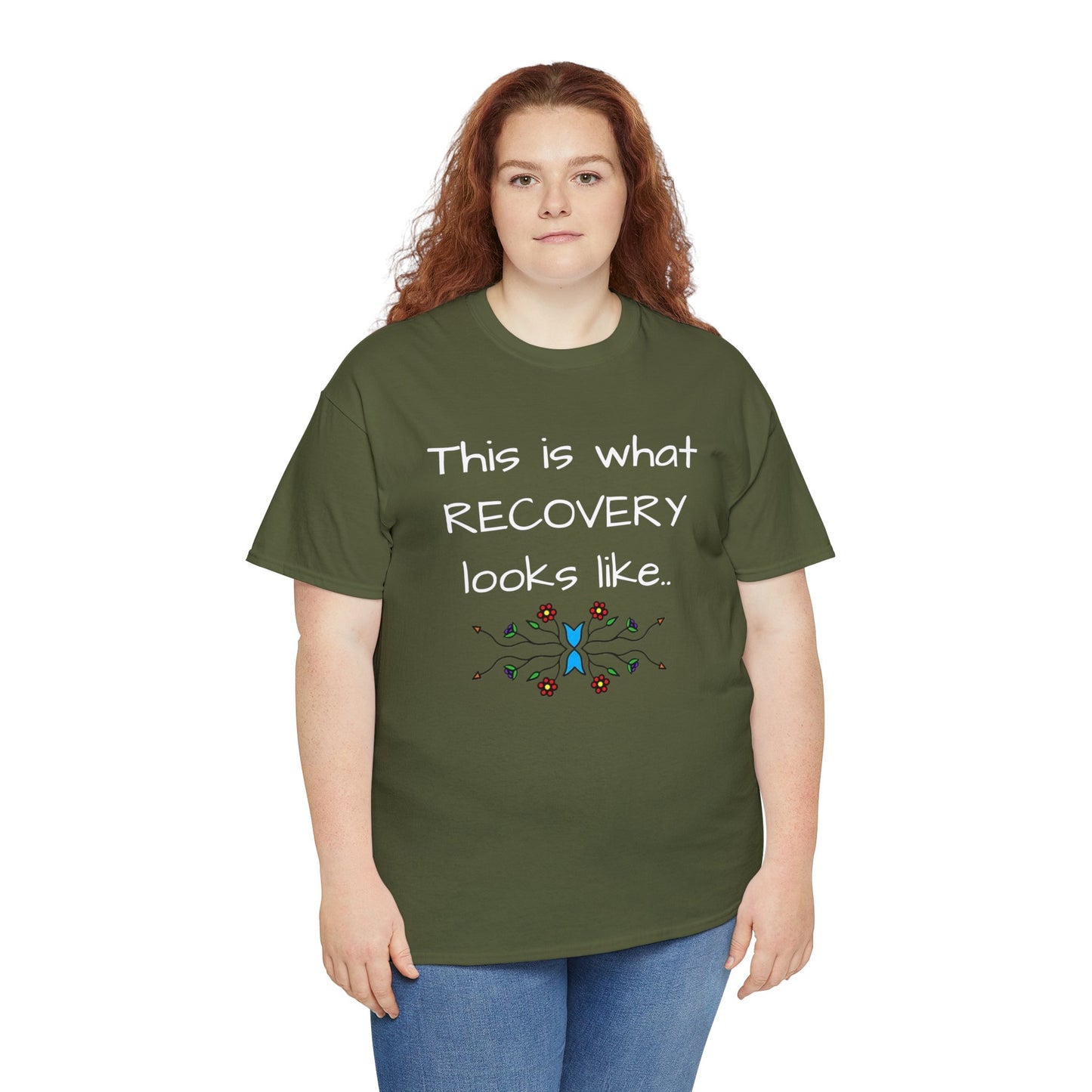 What RECOVERY looks like Unisex Heavy Cotton Tee