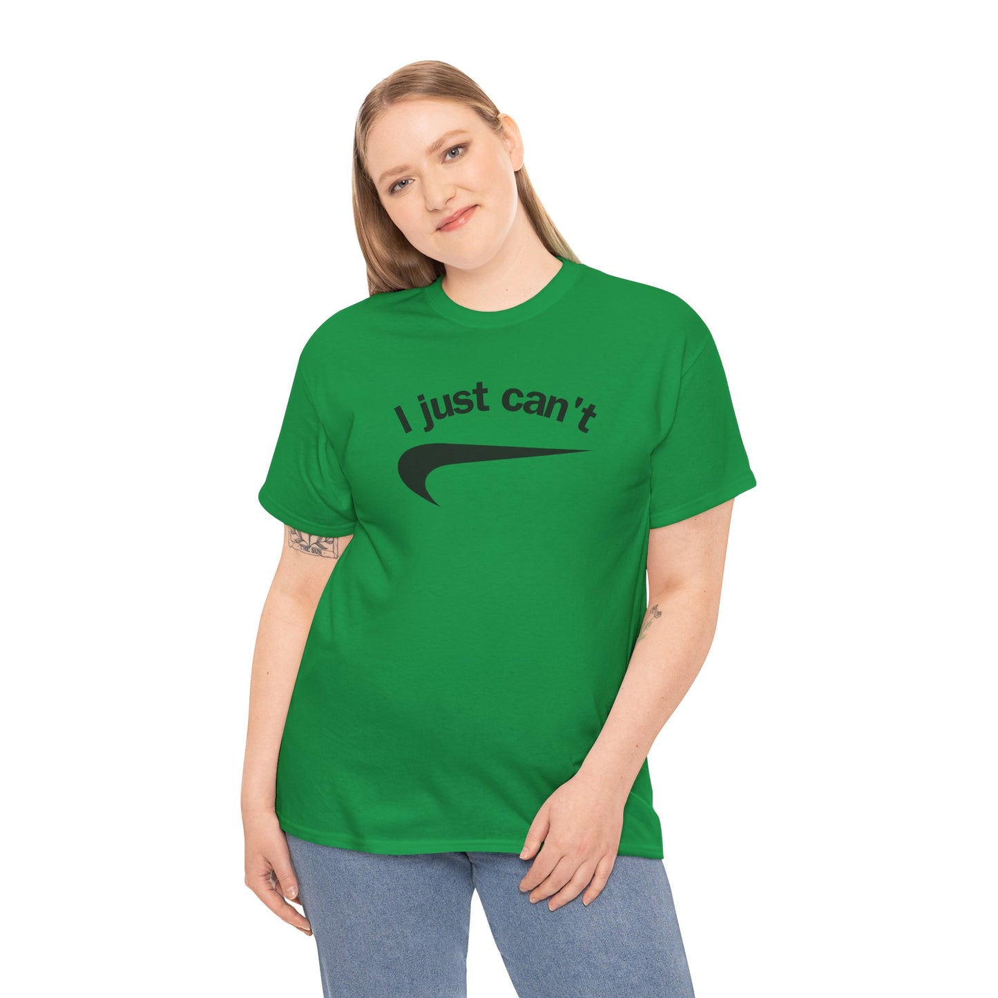 I just can't Unisex Heavy Cotton Tee