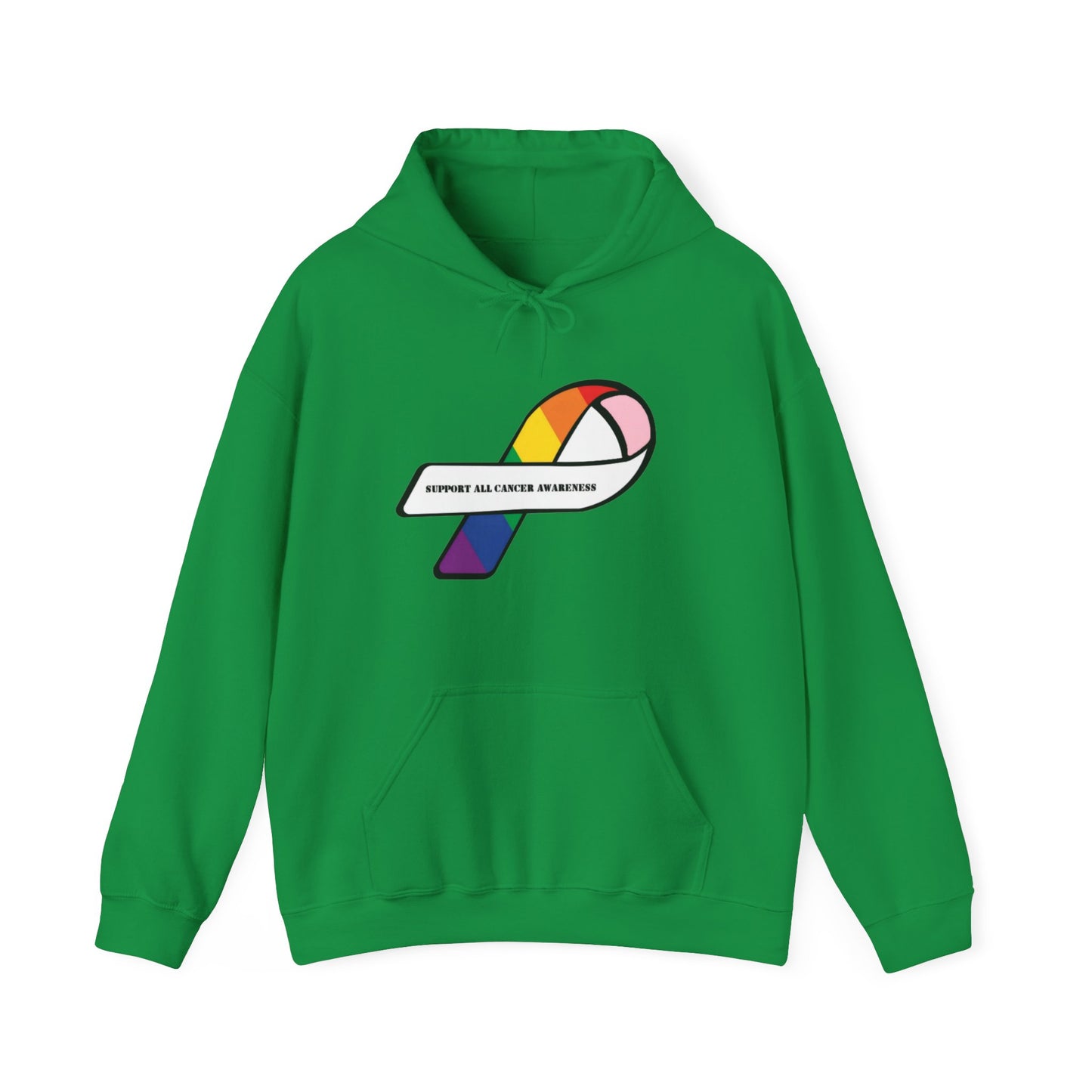 Support all cancer awareness Unisex Heavy Blend™ Hooded Sweatshirt
