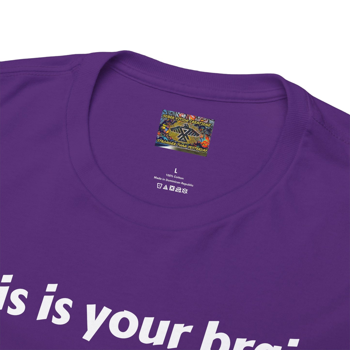 This is your brain on drugs Unisex Heavy Cotton Tee