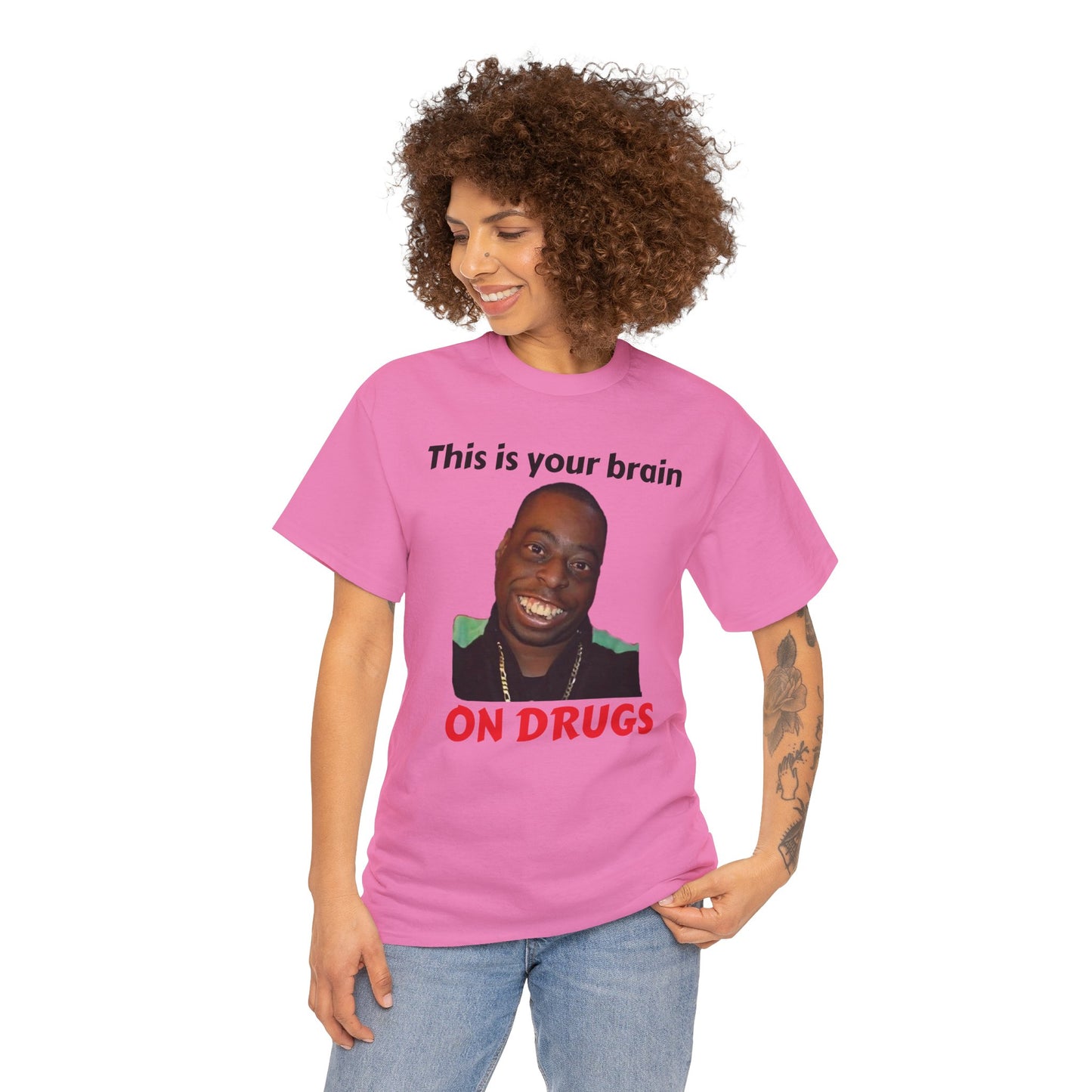 This is your brain on drugs Unisex Heavy Cotton Tee