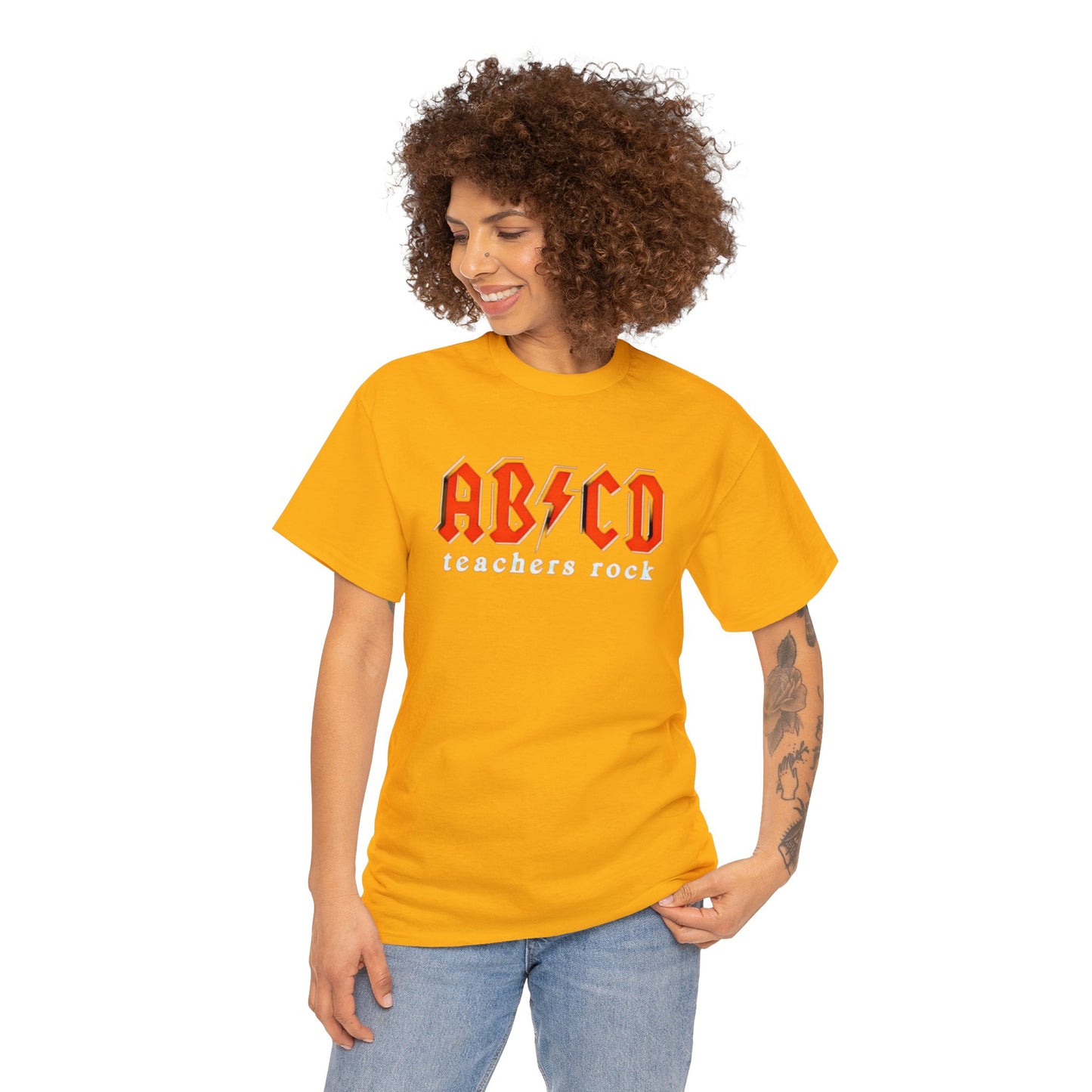 Teachers Rock AB*CD Unisex Heavy Cotton Tee