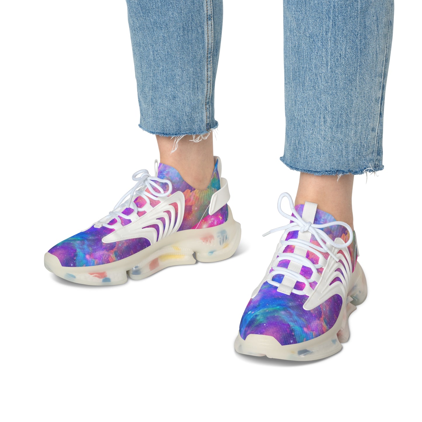 Women's girly galaxy Mesh Sneakers