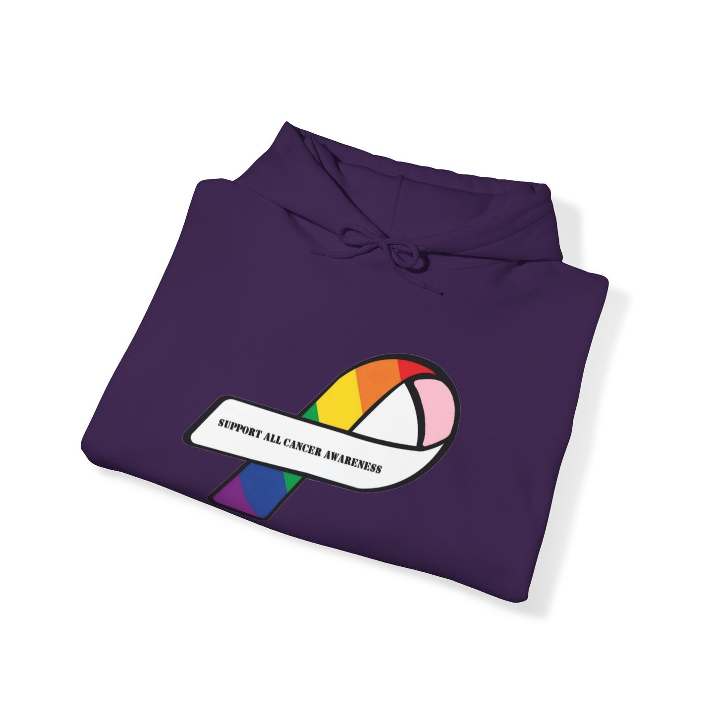 Support all cancer awareness Unisex Heavy Blend™ Hooded Sweatshirt