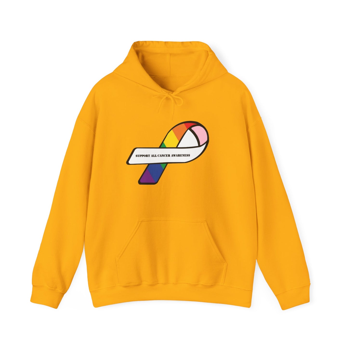 Support all cancer awareness Unisex Heavy Blend™ Hooded Sweatshirt