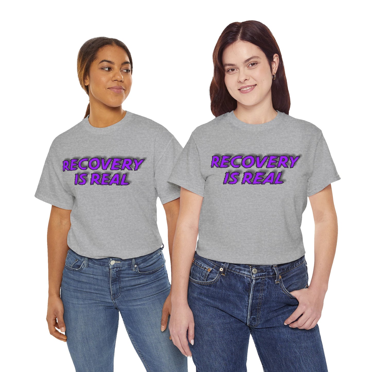 Recovery Is Real Unisex Heavy Cotton Tee