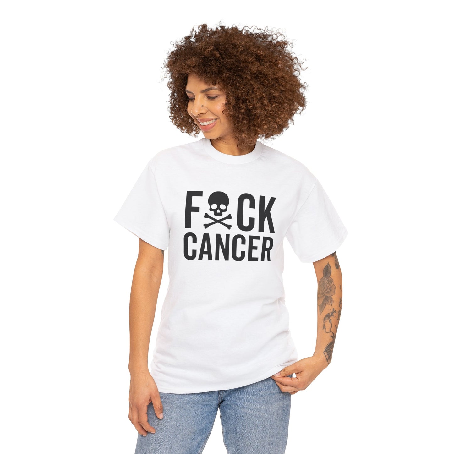 F*ck cancer Unisex Heavy Cotton Tee