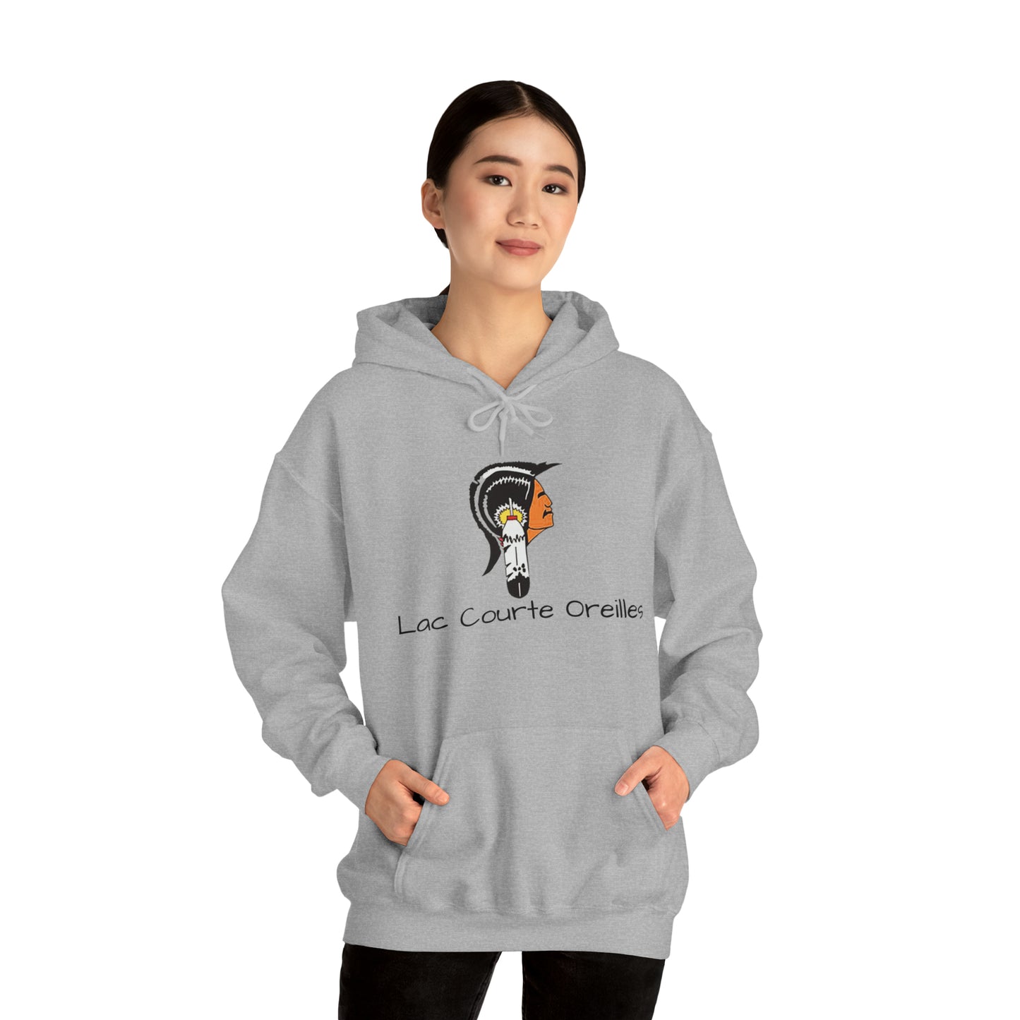Lac Courte Oreilles logo Hooded Sweatshirt