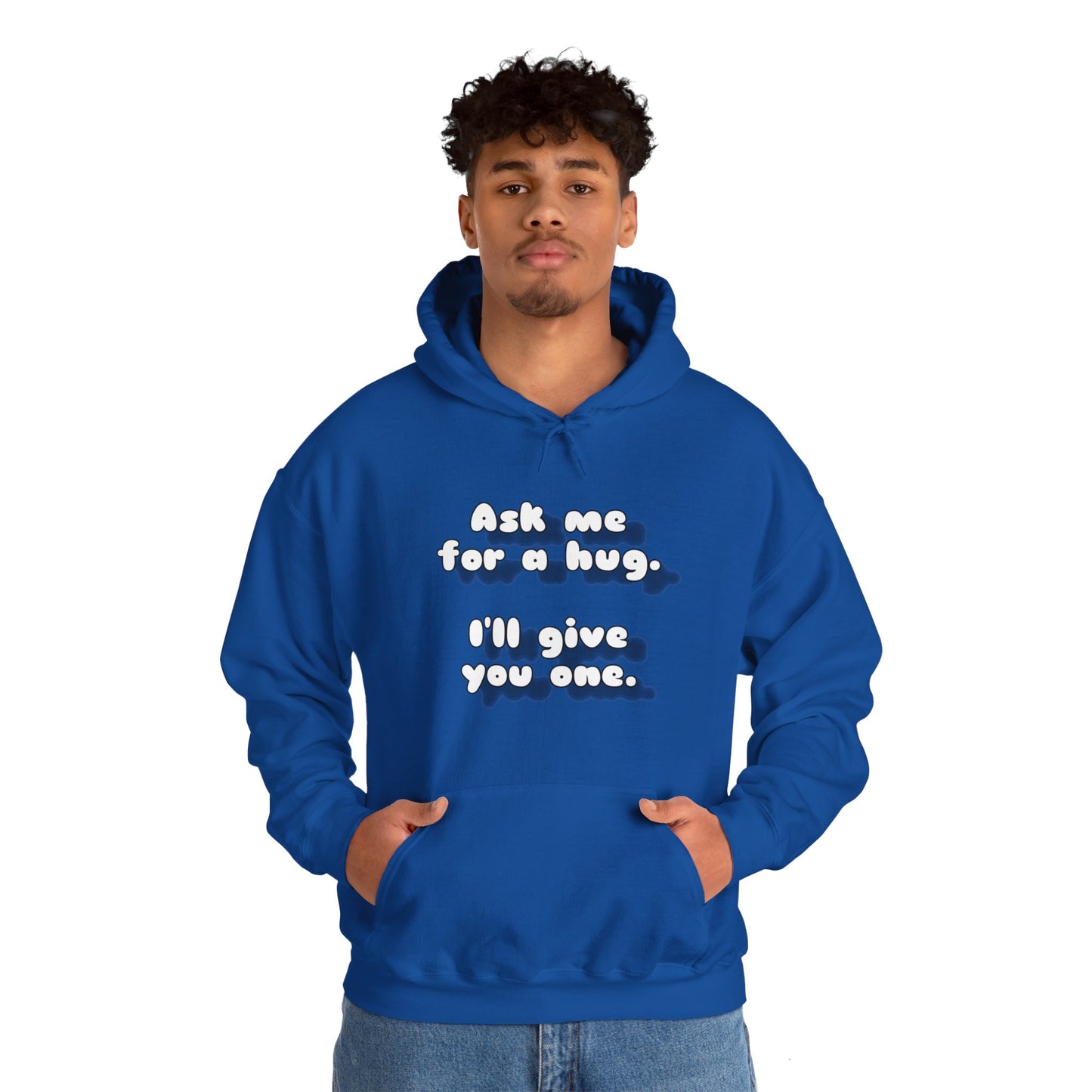 Ask me for a hug Unisex Heavy Blend™ Hooded Sweatshirt