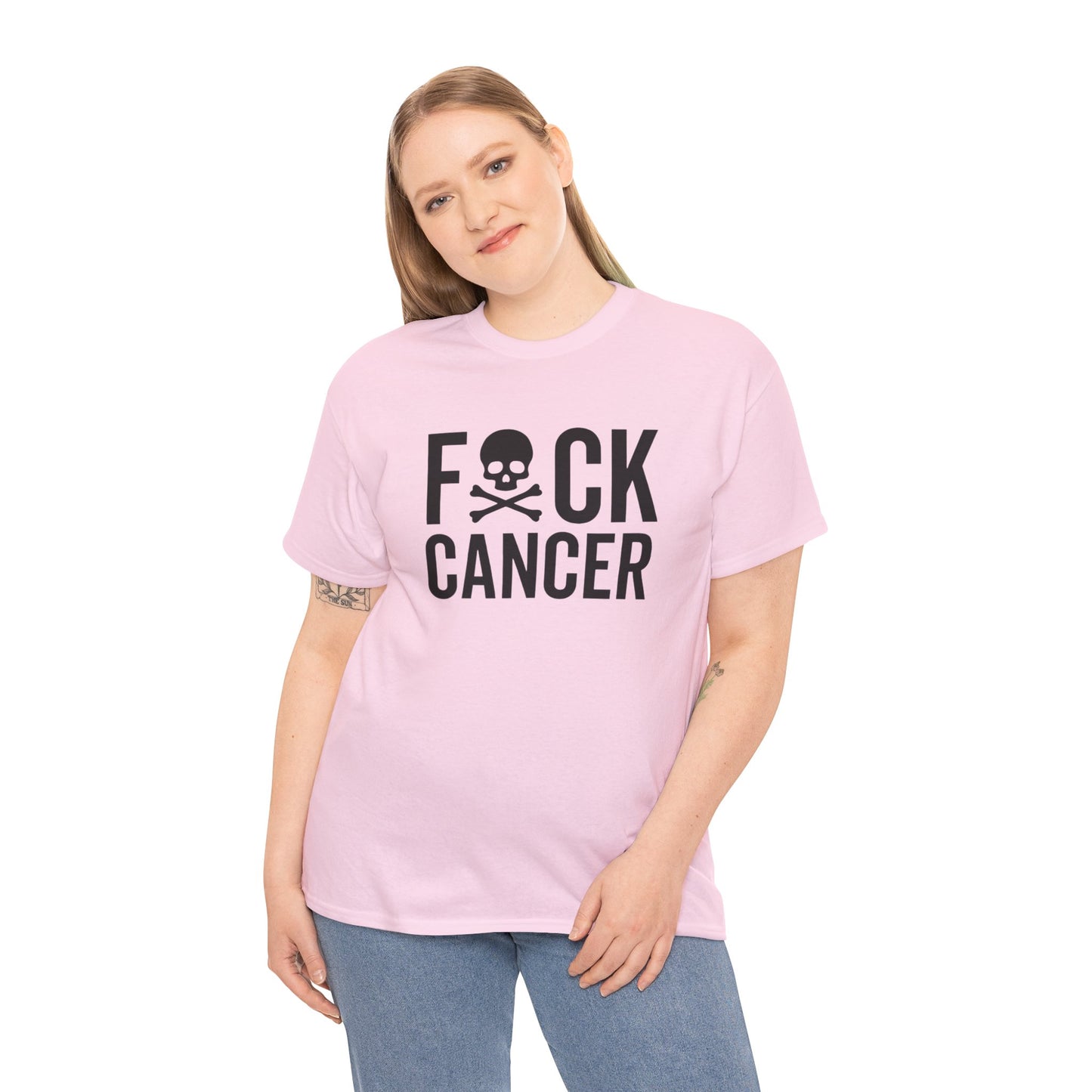 F*ck cancer Unisex Heavy Cotton Tee