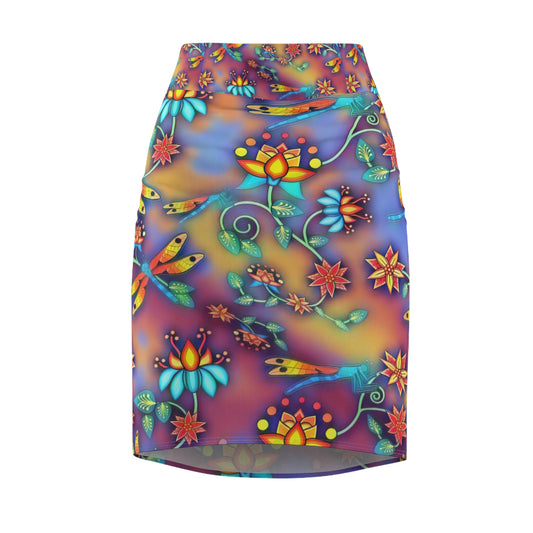 Women's Dragon floral fly Pencil Skirt (AOP)