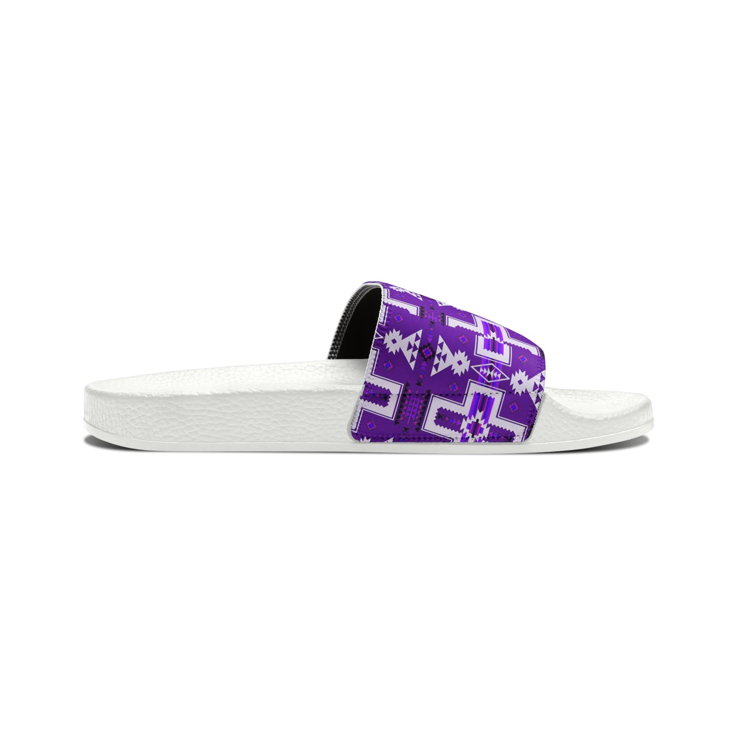 Purple native print Women's PU Slide Sandals