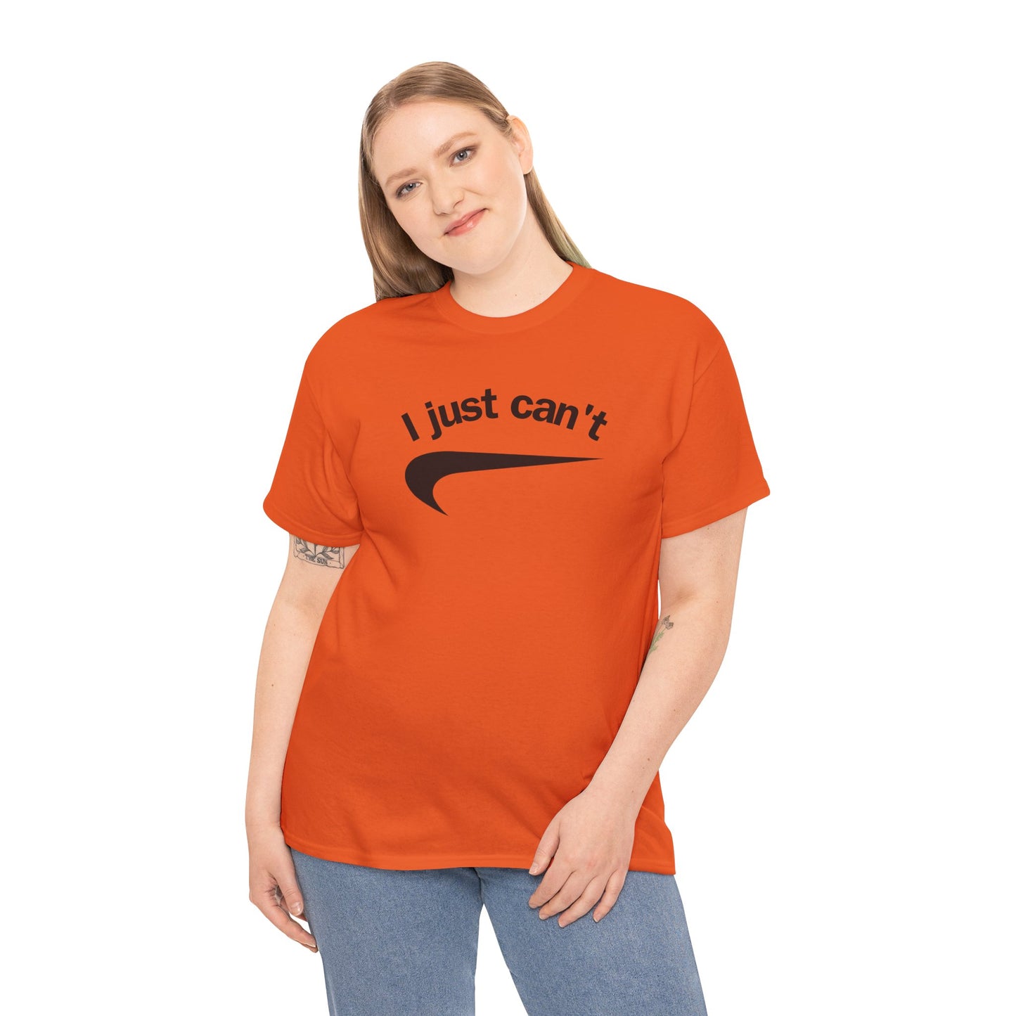 I just can't Unisex Heavy Cotton Tee
