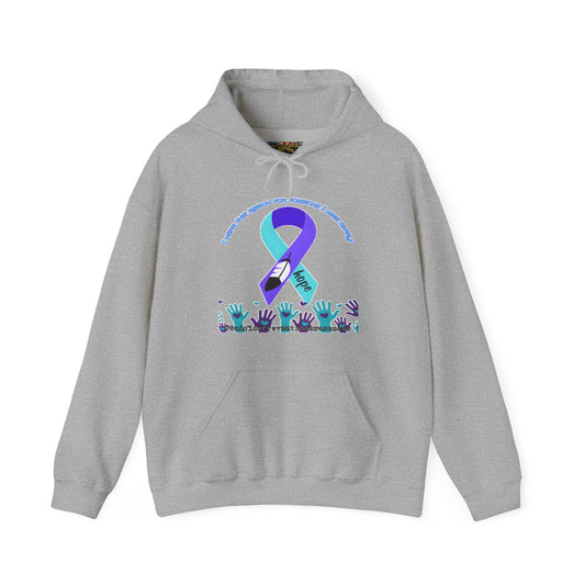 Suicide Prevention Awareness Hoodie, Unisex Support Sweatshirt, Motivational Gift for Activists, Mental Health Awareness, Comfort Wear for Causes