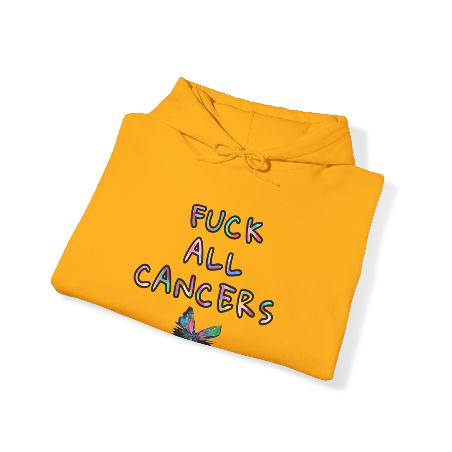 Fuck ALL cancers Unisex Heavy Blend™ Hooded Sweatshirt