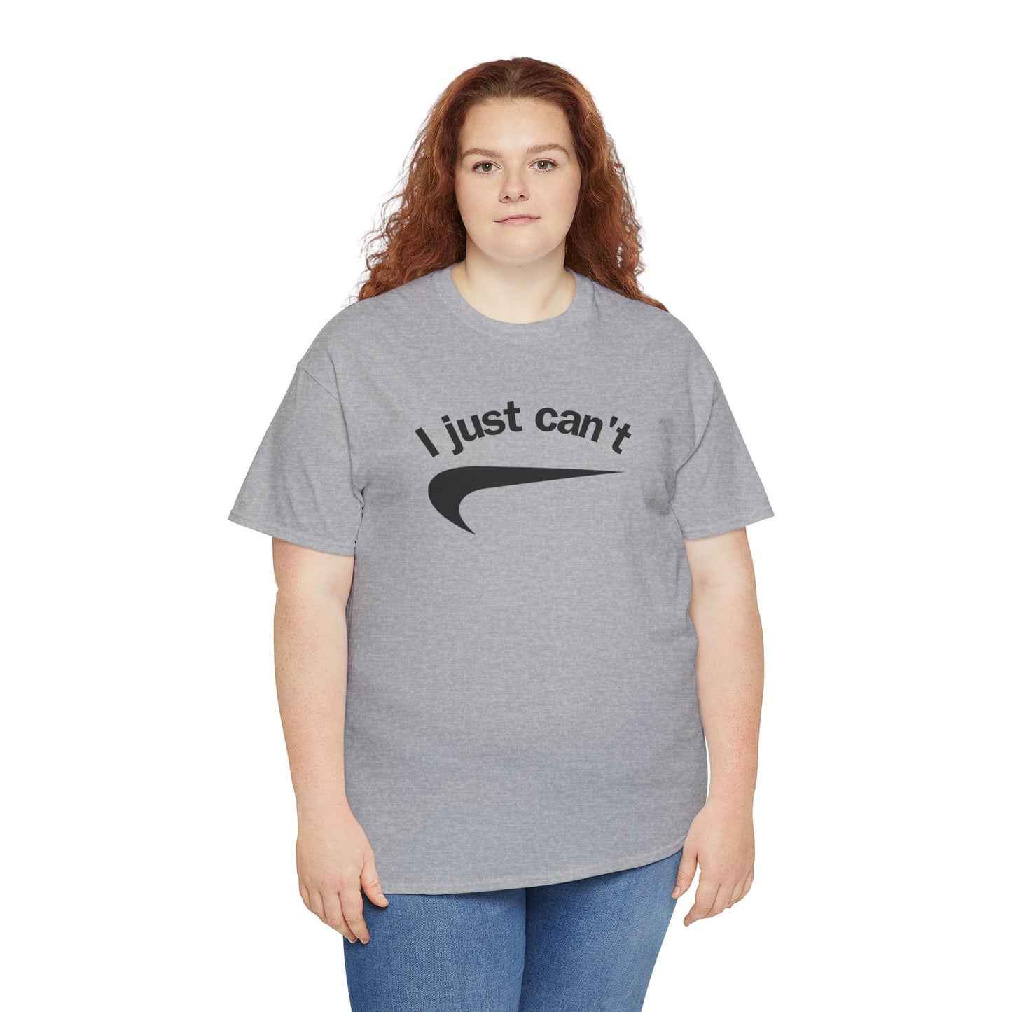 I just can't Unisex Heavy Cotton Tee