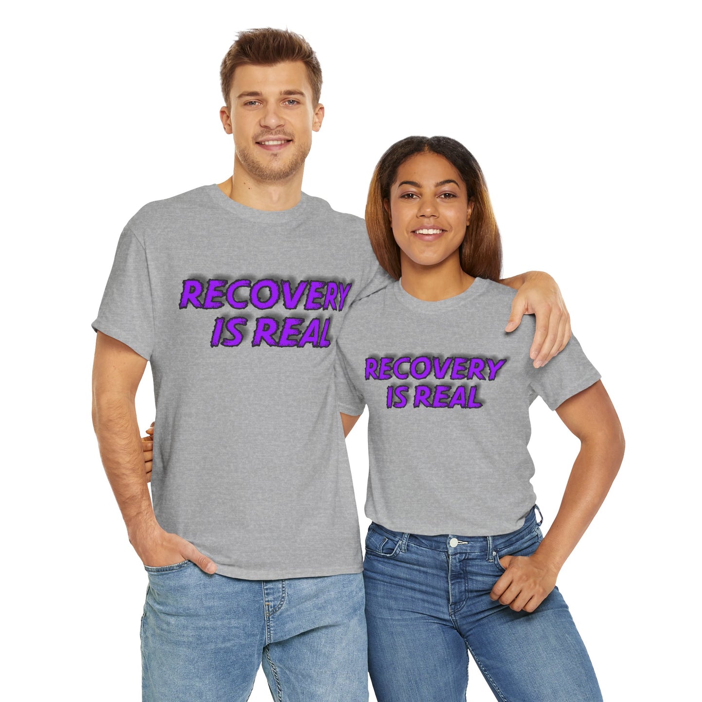 Recovery Is Real Unisex Heavy Cotton Tee