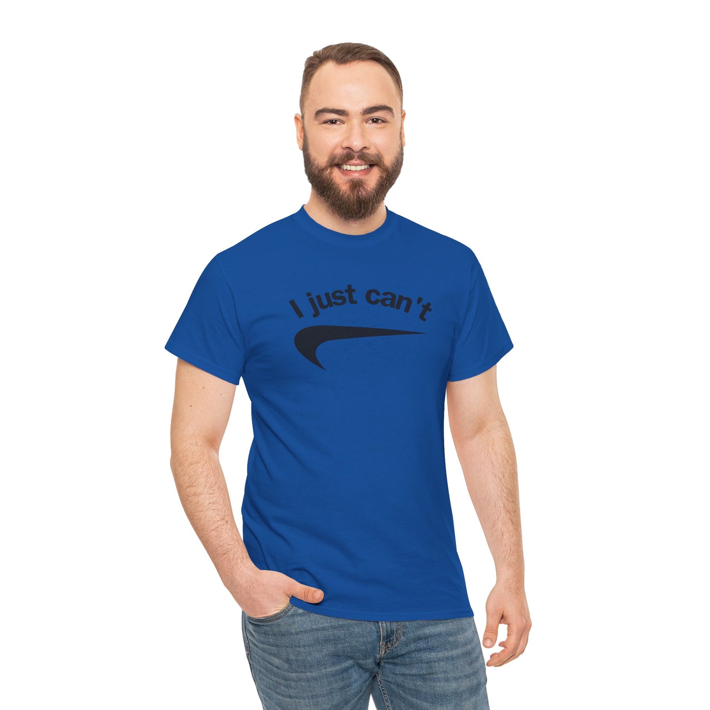 I just can't Unisex Heavy Cotton Tee