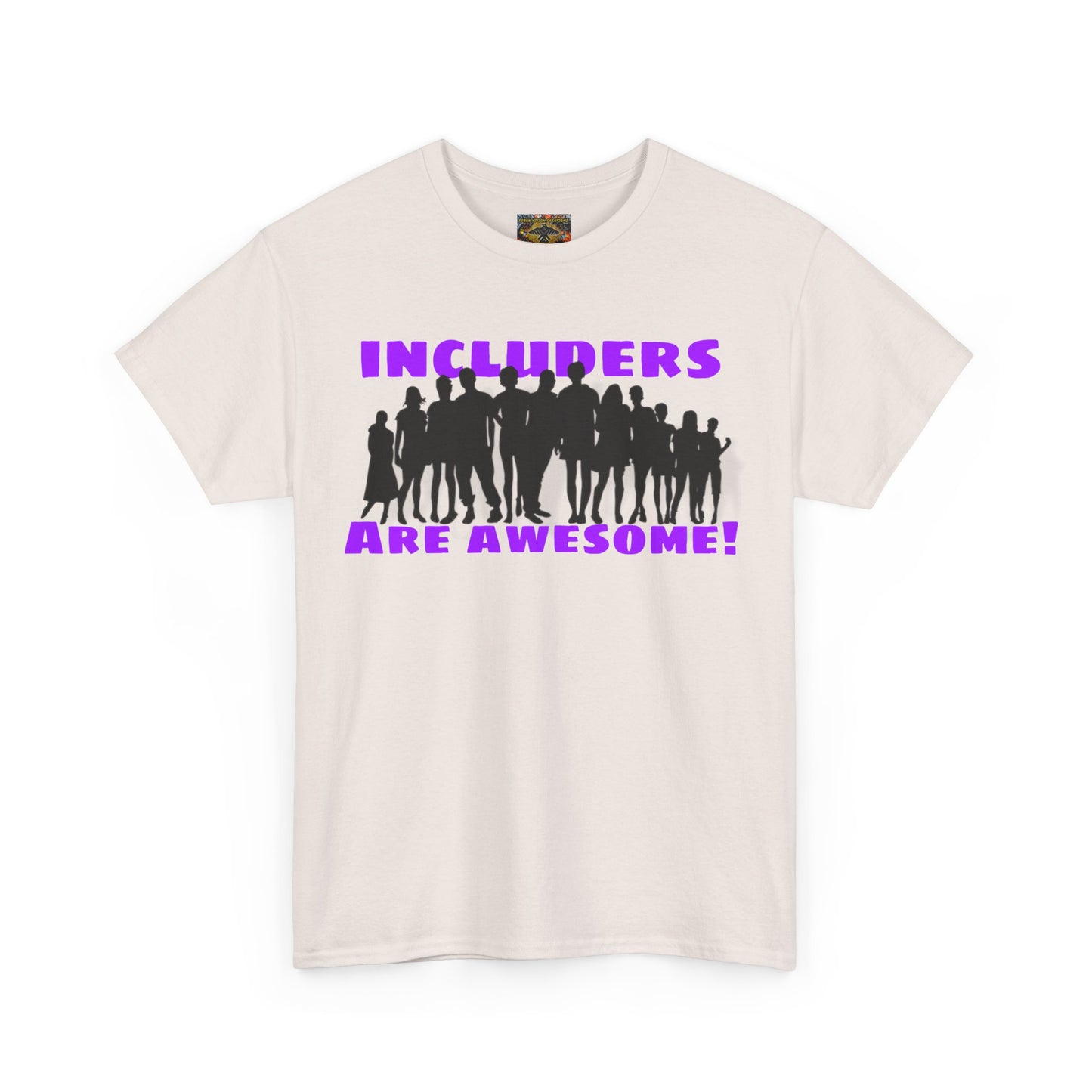 Includers are awesome Unisex Heavy Cotton Tee