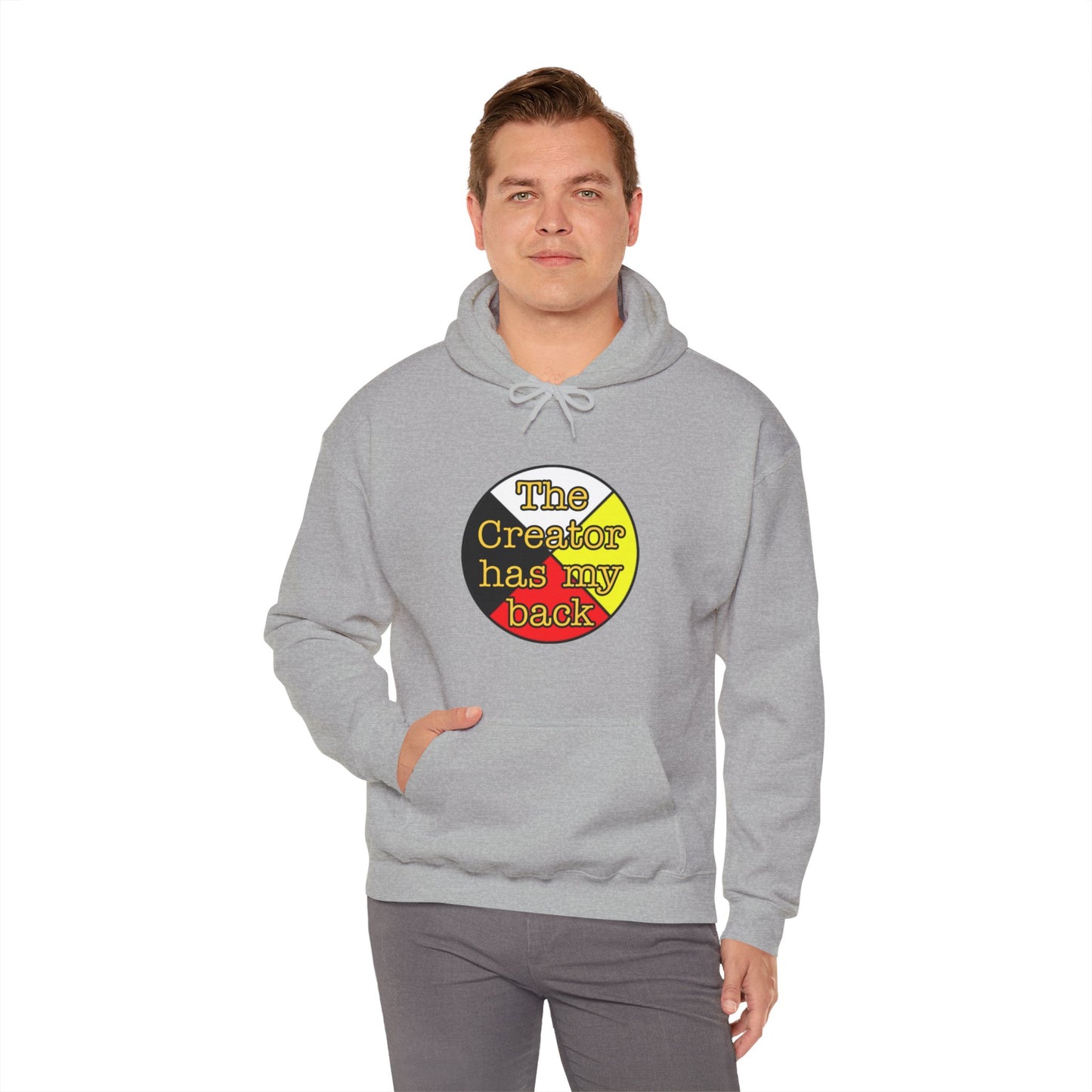 The creator has my back Unisex Heavy Blend™ Hooded Sweatshirt