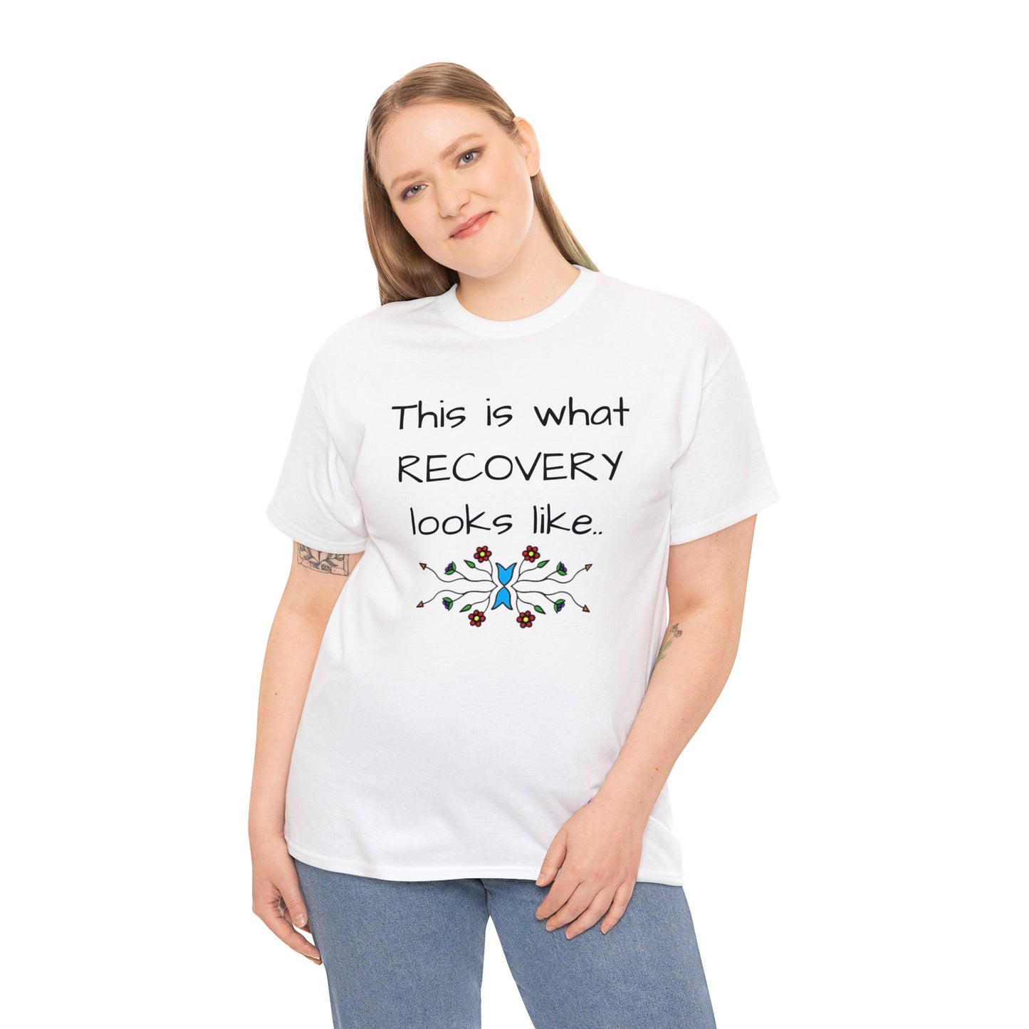 What RECOVERY looks like Unisex Heavy Cotton Tee