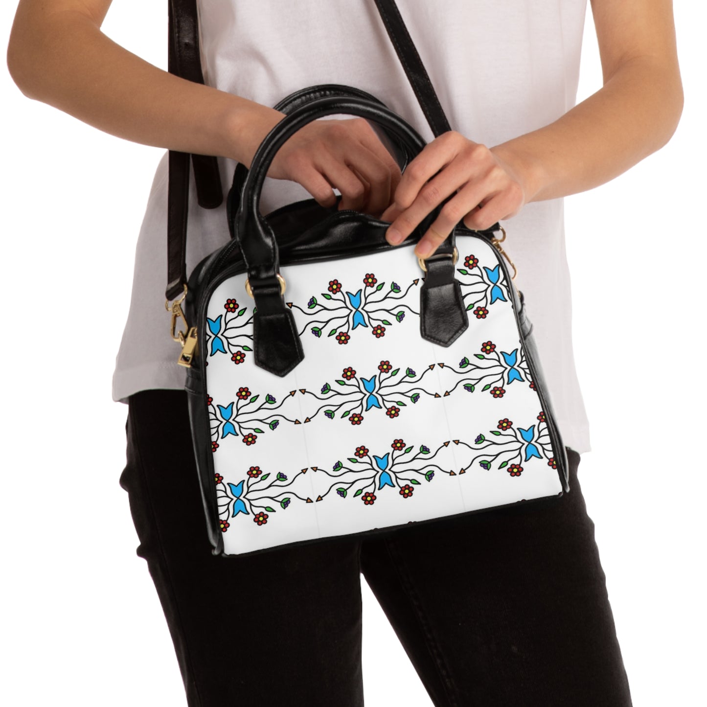 Indigenous print Shoulder Handbag