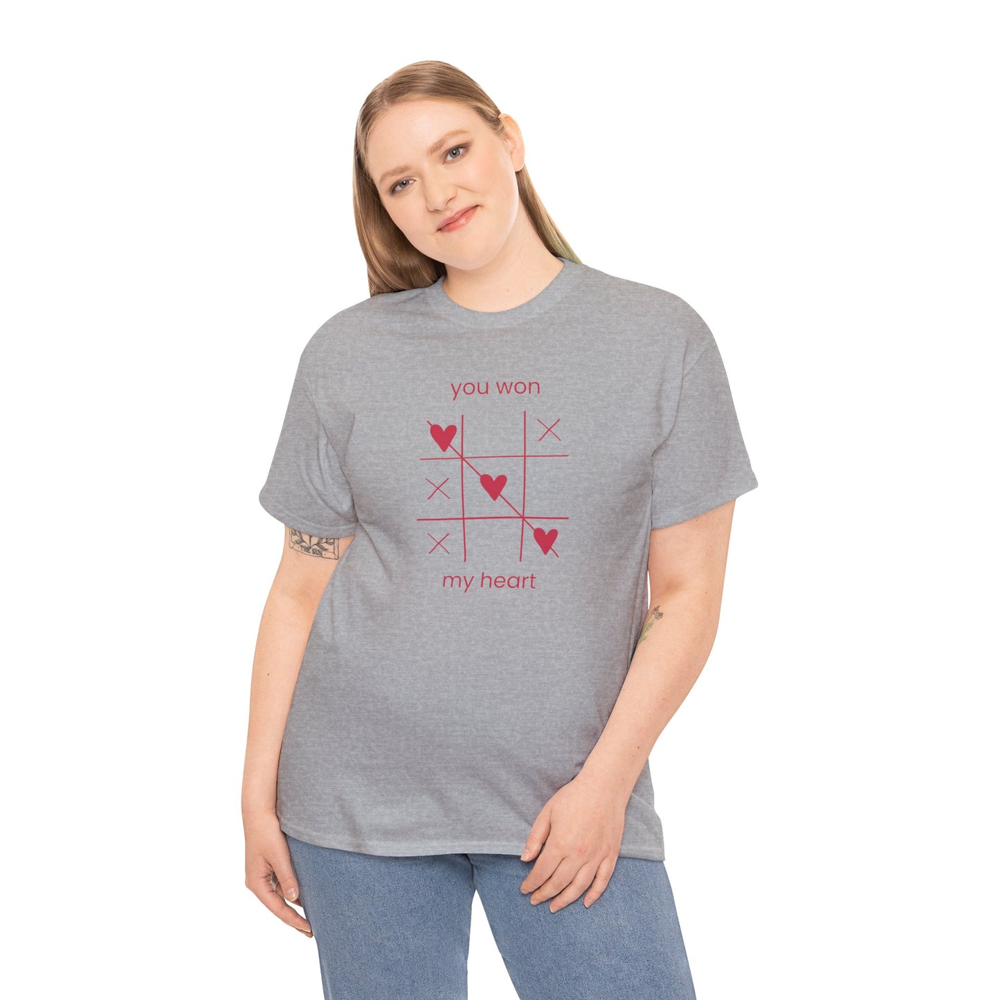 You won my heart Unisex Heavy Cotton Tee