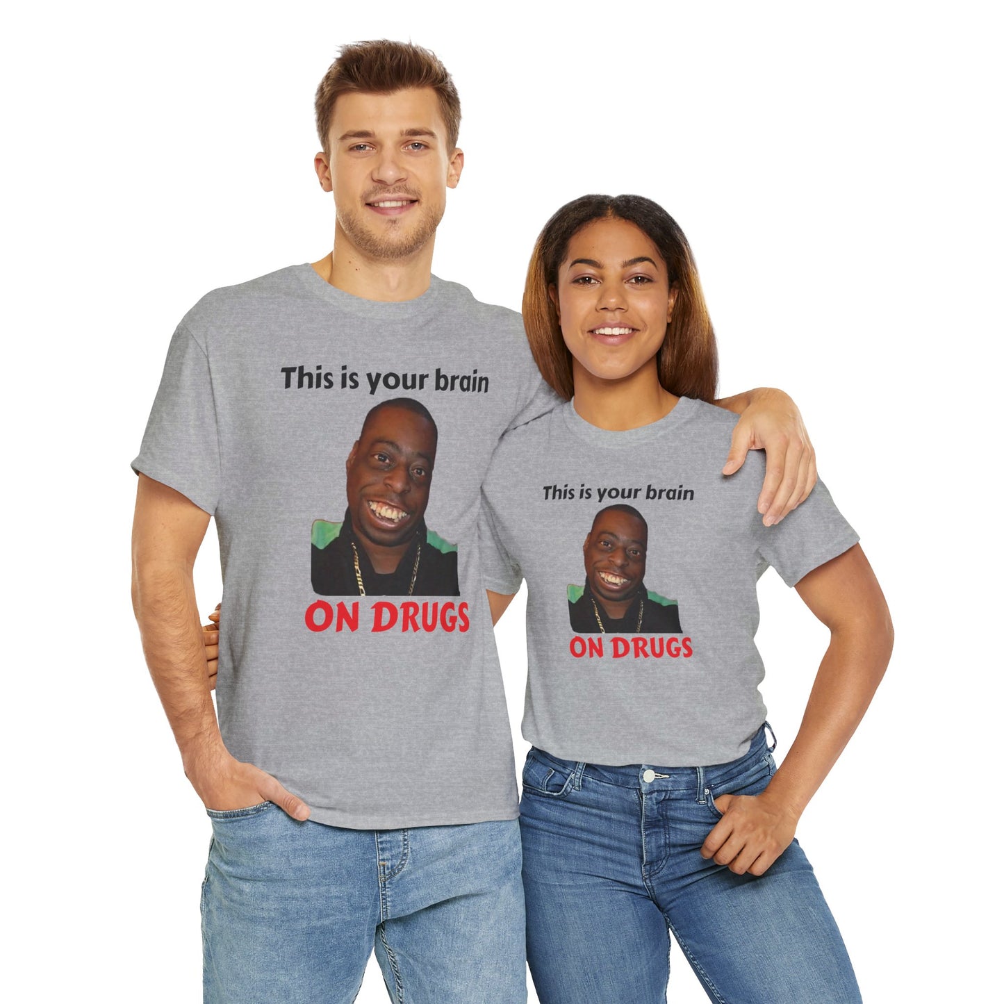 This is your brain on drugs Unisex Heavy Cotton Tee