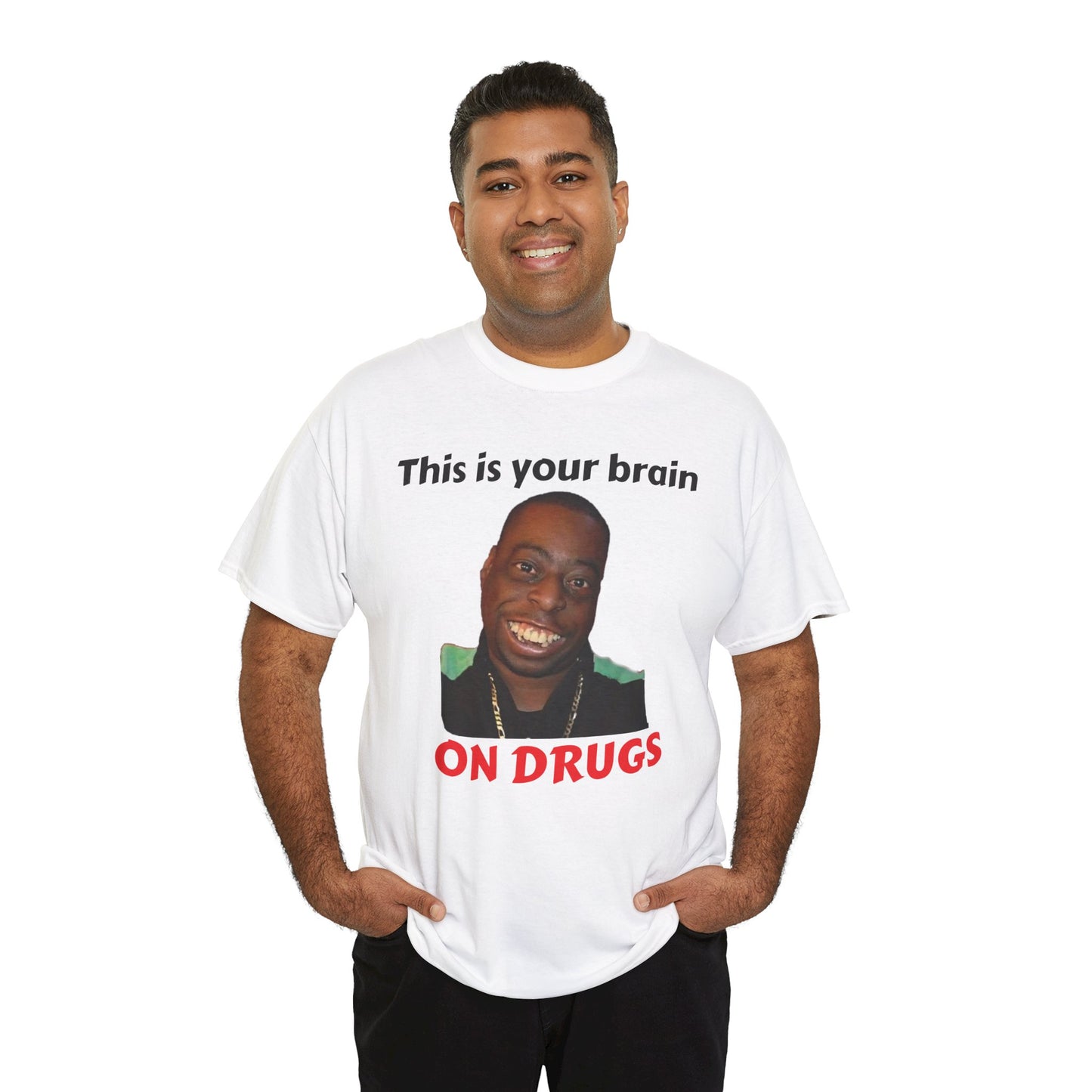 This is your brain on drugs Unisex Heavy Cotton Tee
