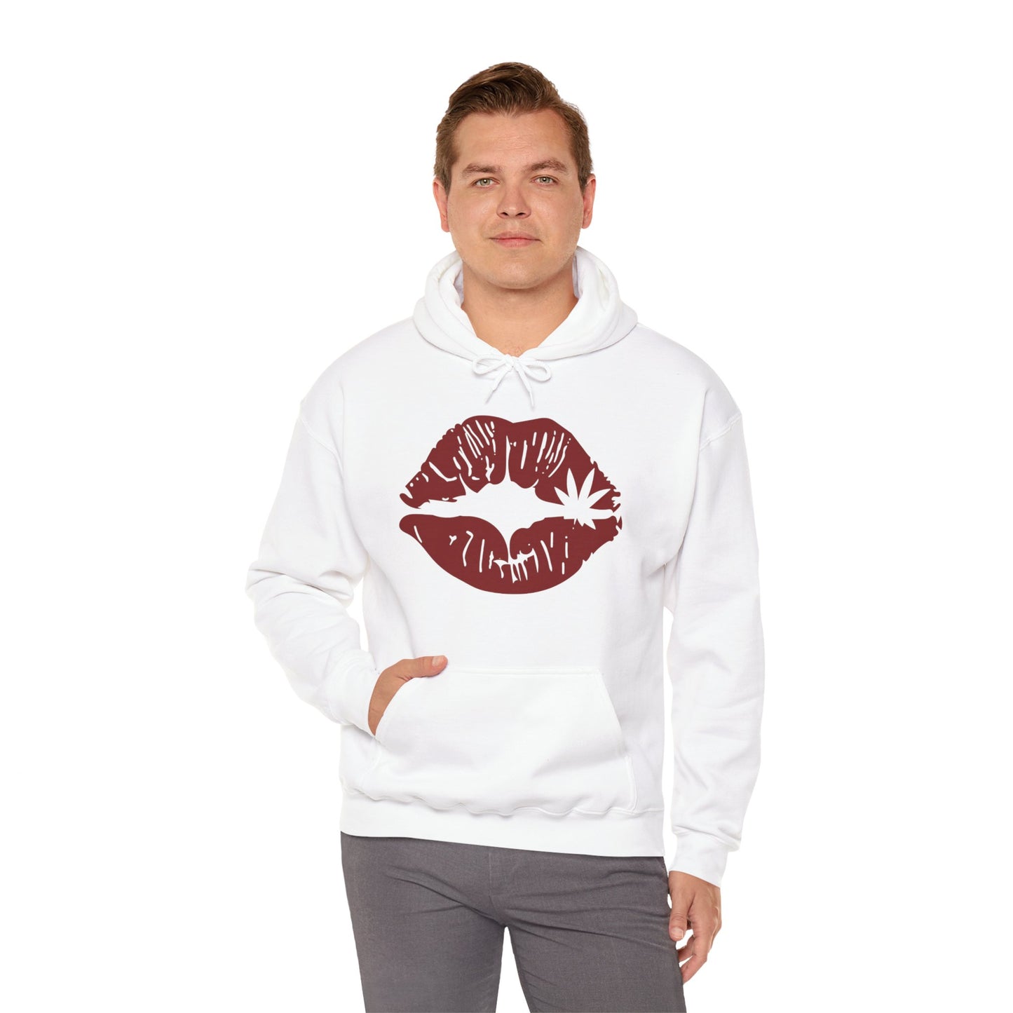 Weed kiss Unisex Heavy Blend™ Hooded Sweatshirt