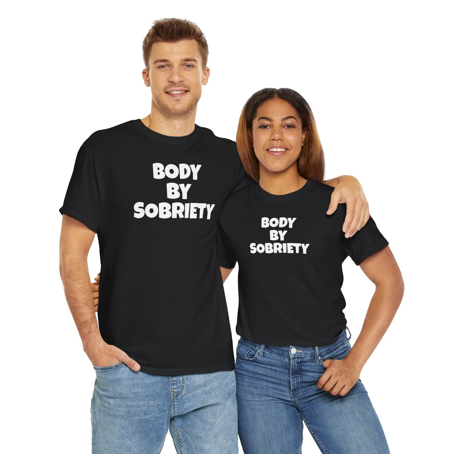 BODY BY SOBRIETY Unisex Heavy Cotton Tee