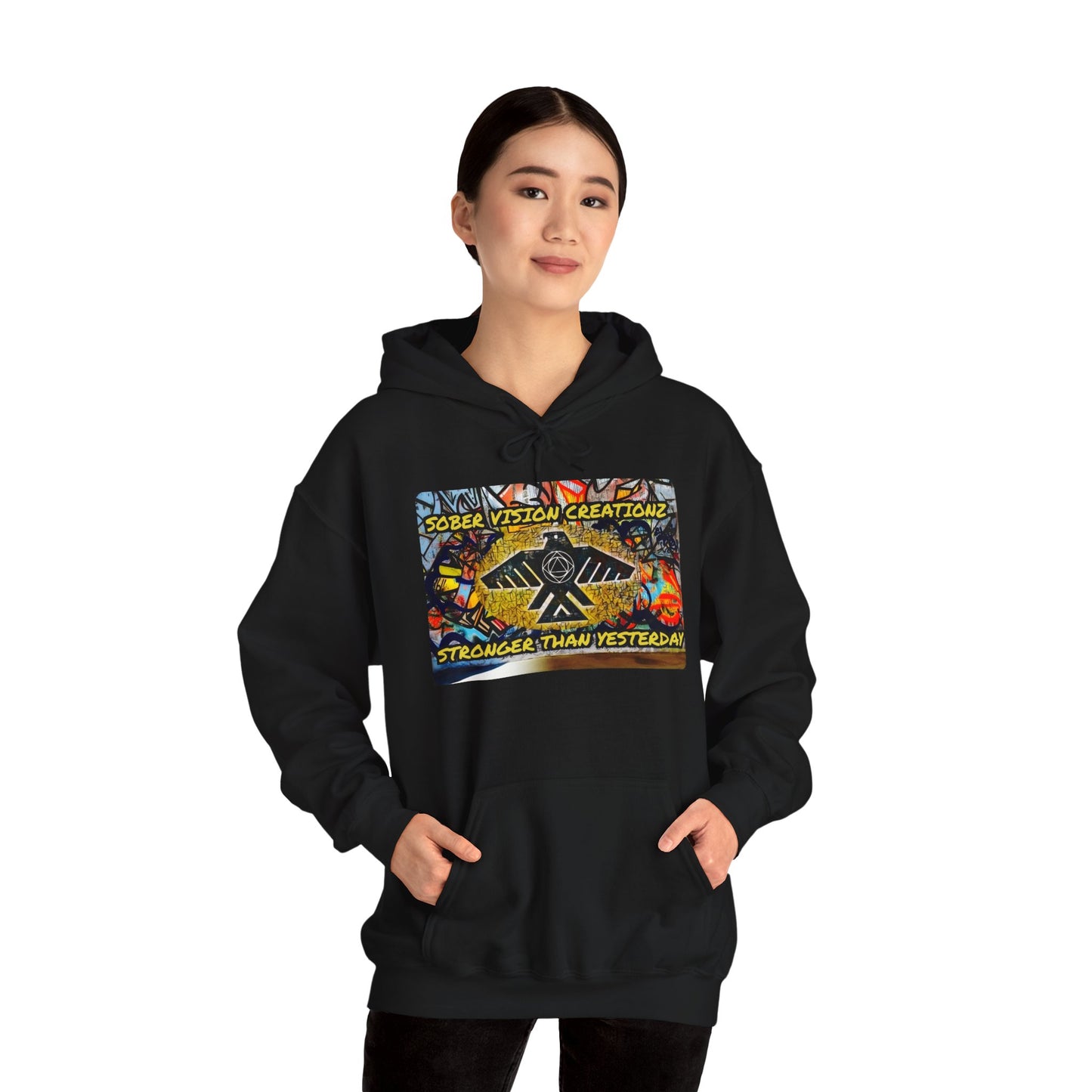 Sober Vision Creationz Unisex Heavy Blend™ Hooded Sweatshirt