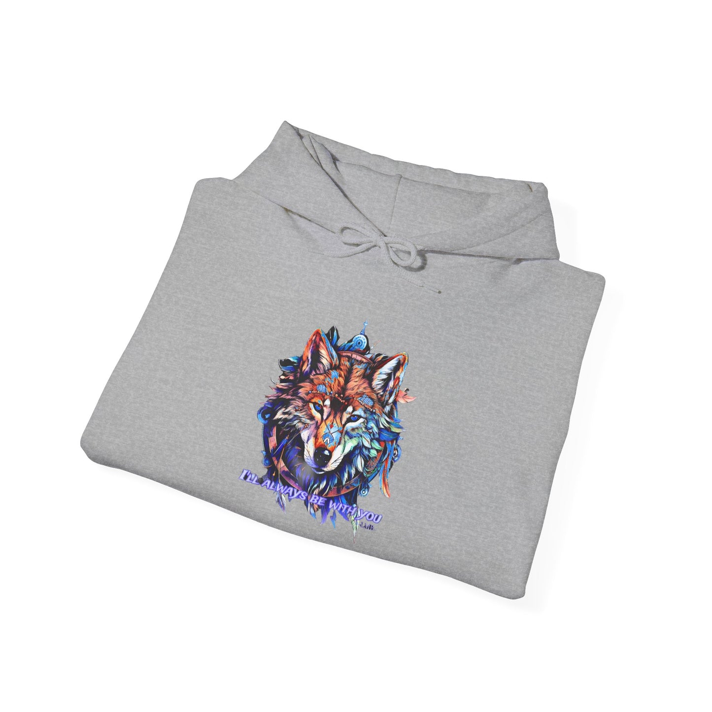 The blue eyed wolf Hooded Sweatshirt