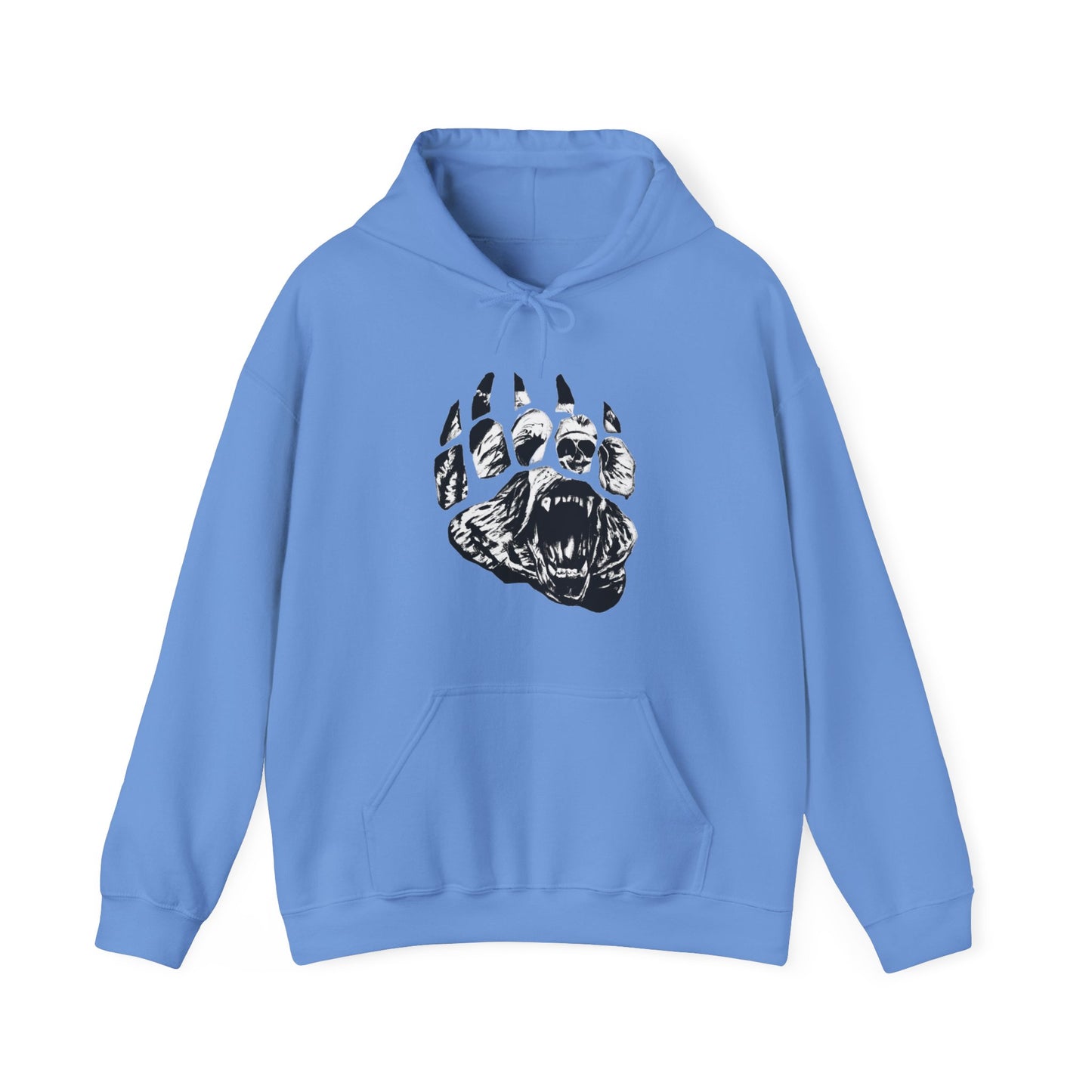 Bear face in bear paw Unisex Heavy Blend™ Hooded Sweatshirt