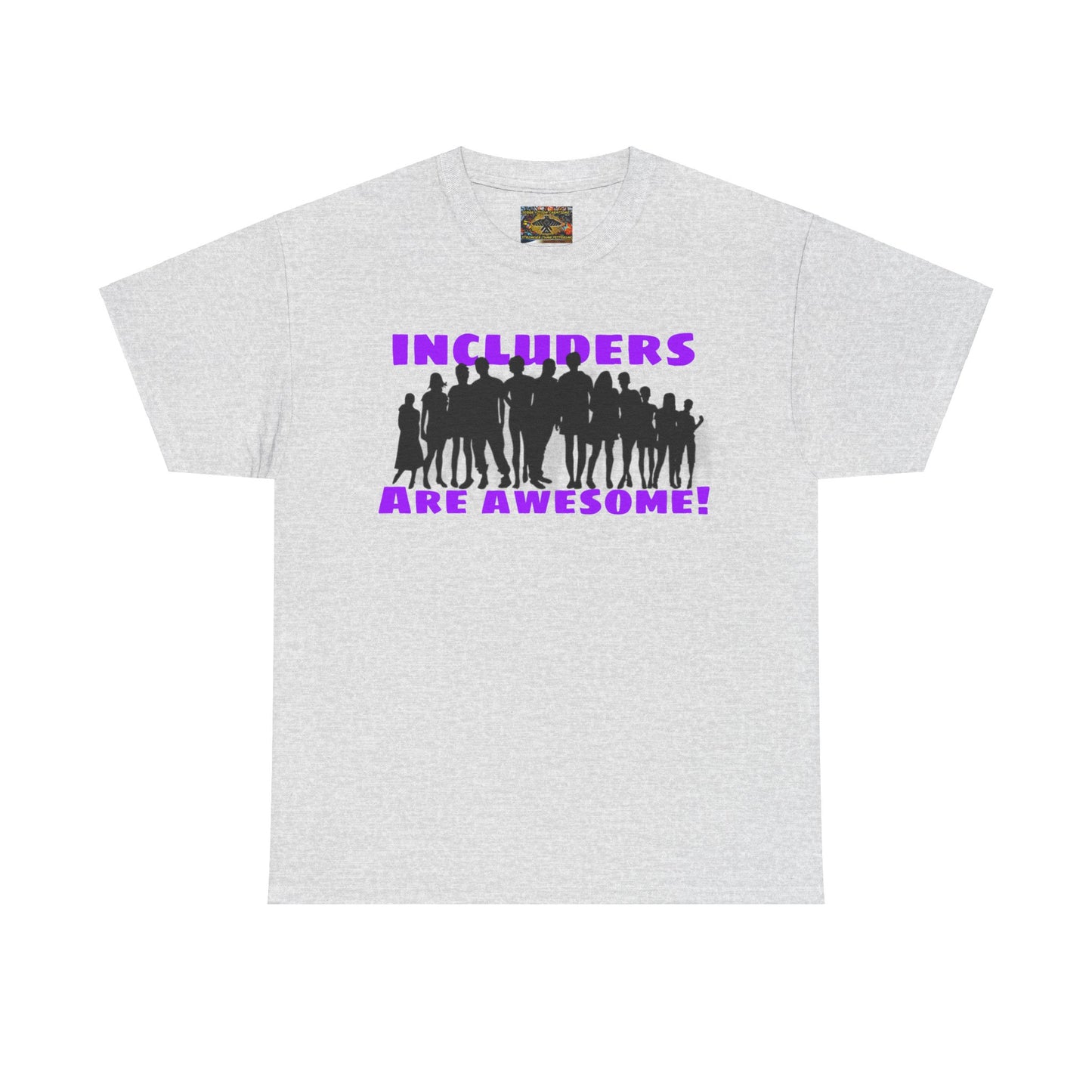 Includers are awesome Unisex Heavy Cotton Tee