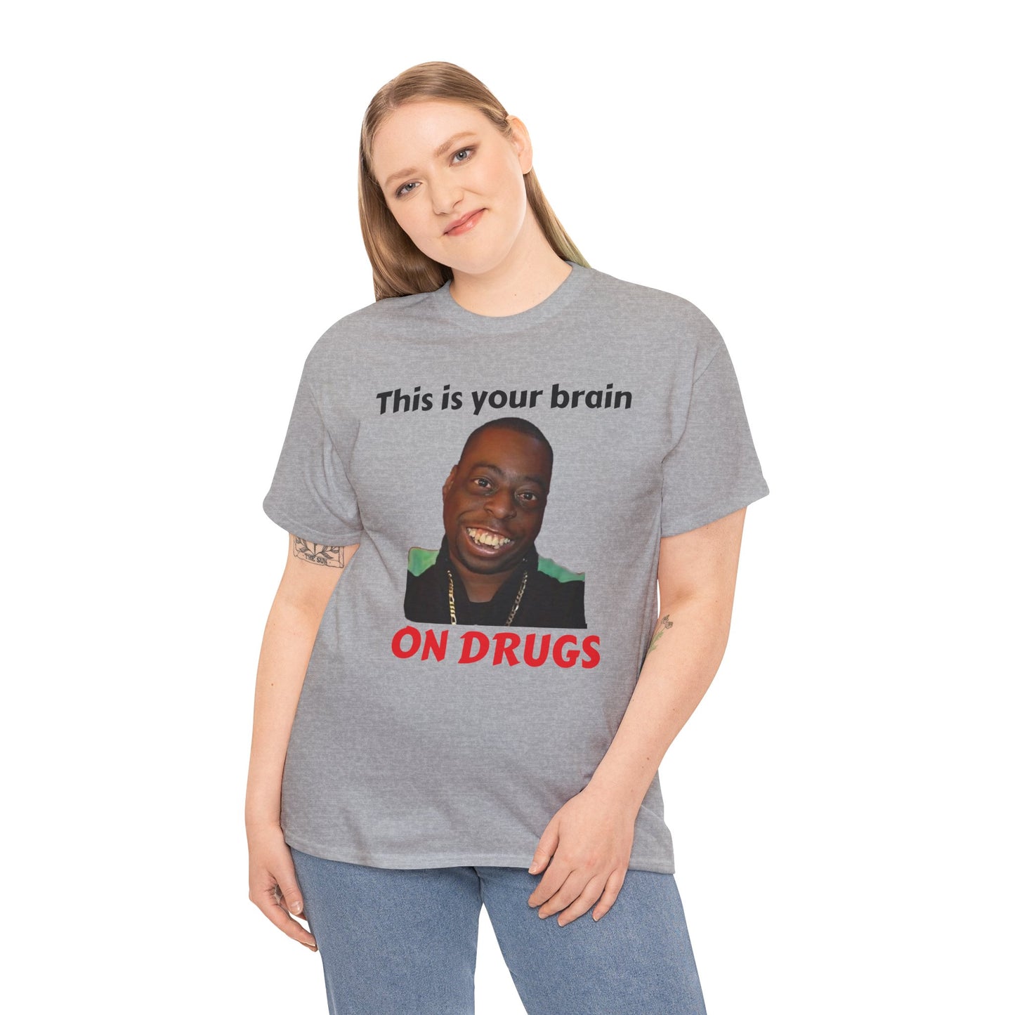This is your brain on drugs Unisex Heavy Cotton Tee
