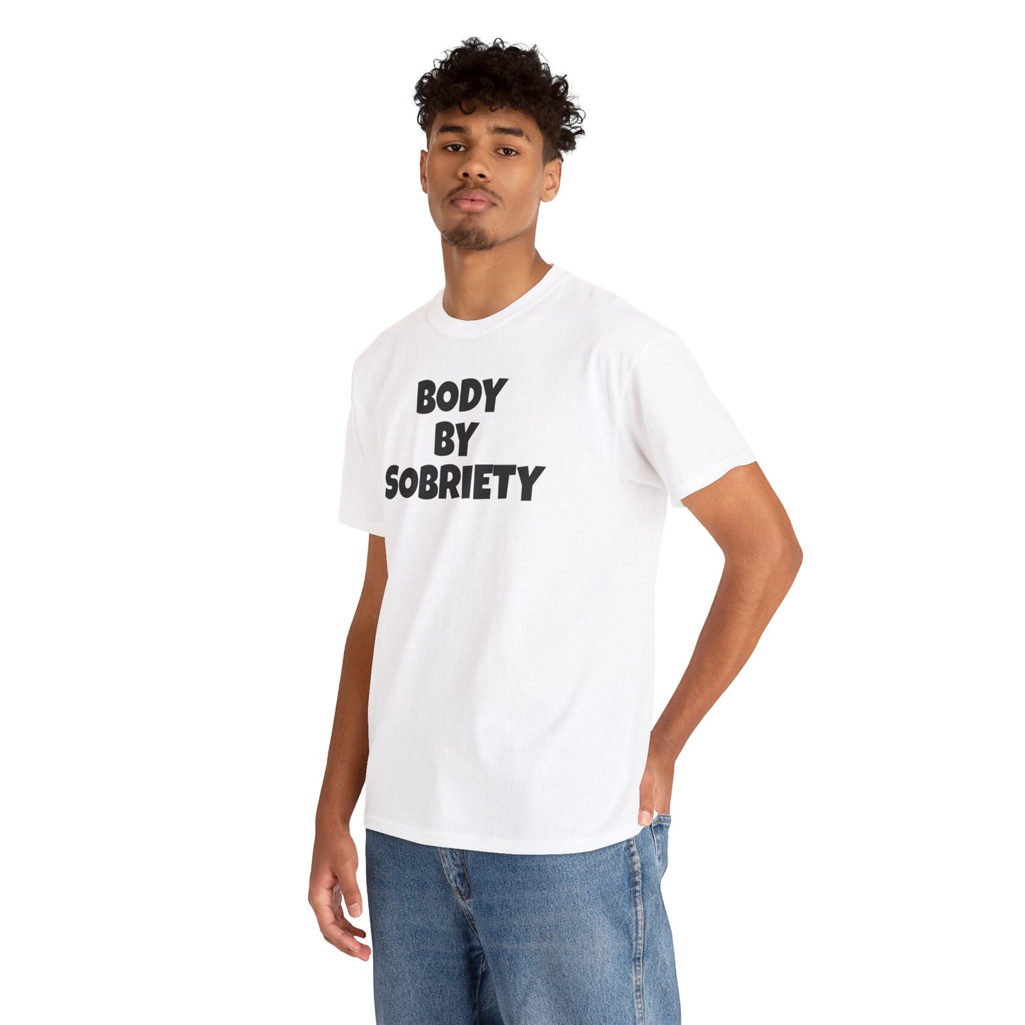 BODY BY SOBRIETY Unisex Heavy Cotton Tee