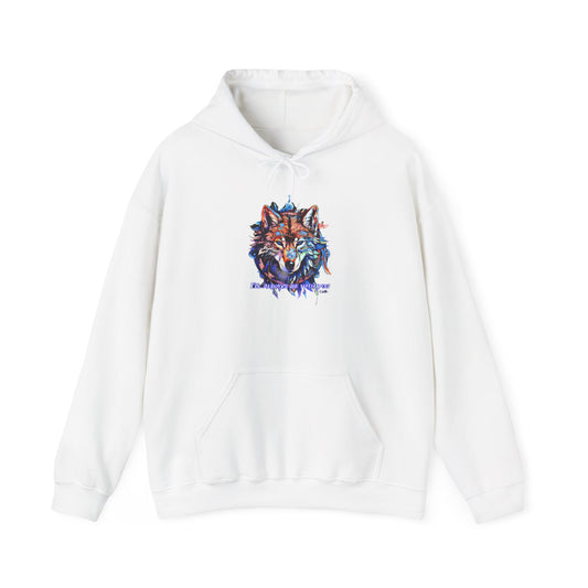 The blue eyed wolf Hooded Sweatshirt