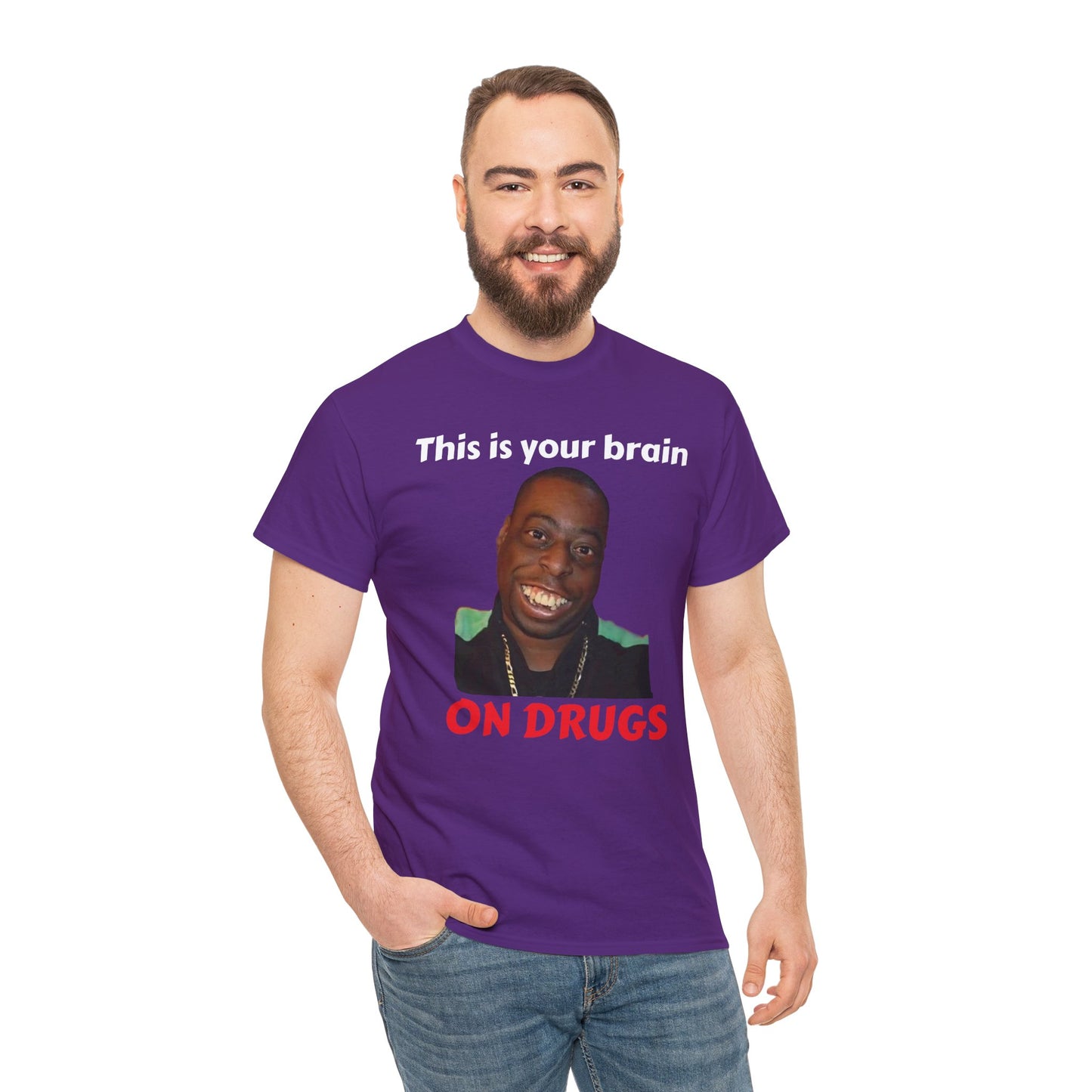 This is your brain on drugs Unisex Heavy Cotton Tee